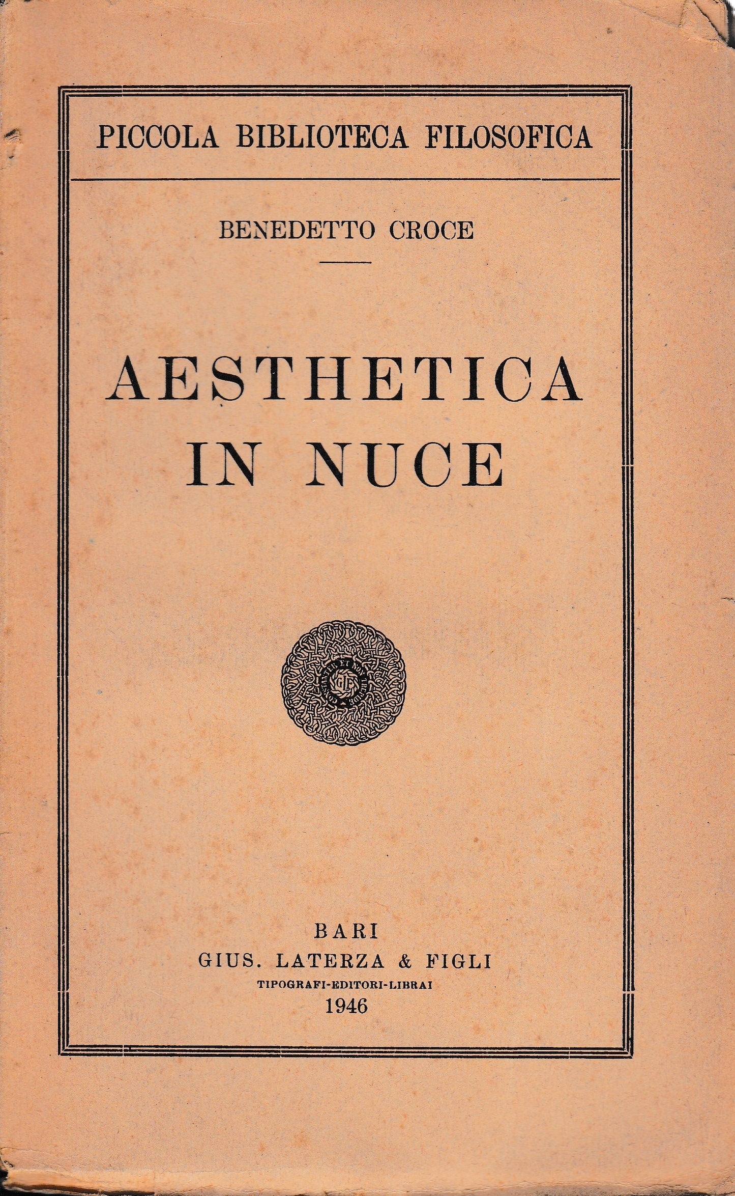 Aesthetica in nuce - copertina