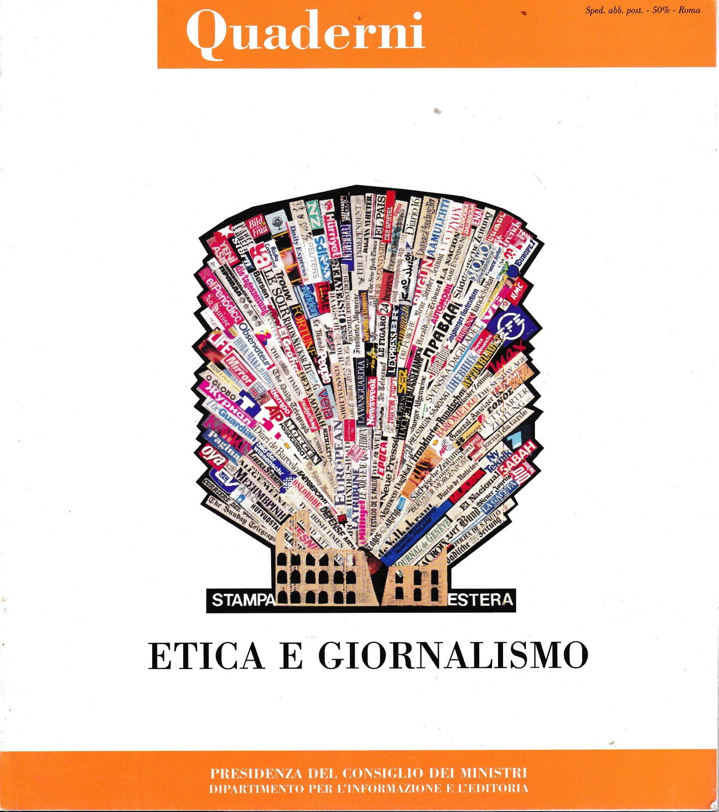 Etica e giornalismo, atti del convegno Roma 8-9 Novembre 1994 - copertina