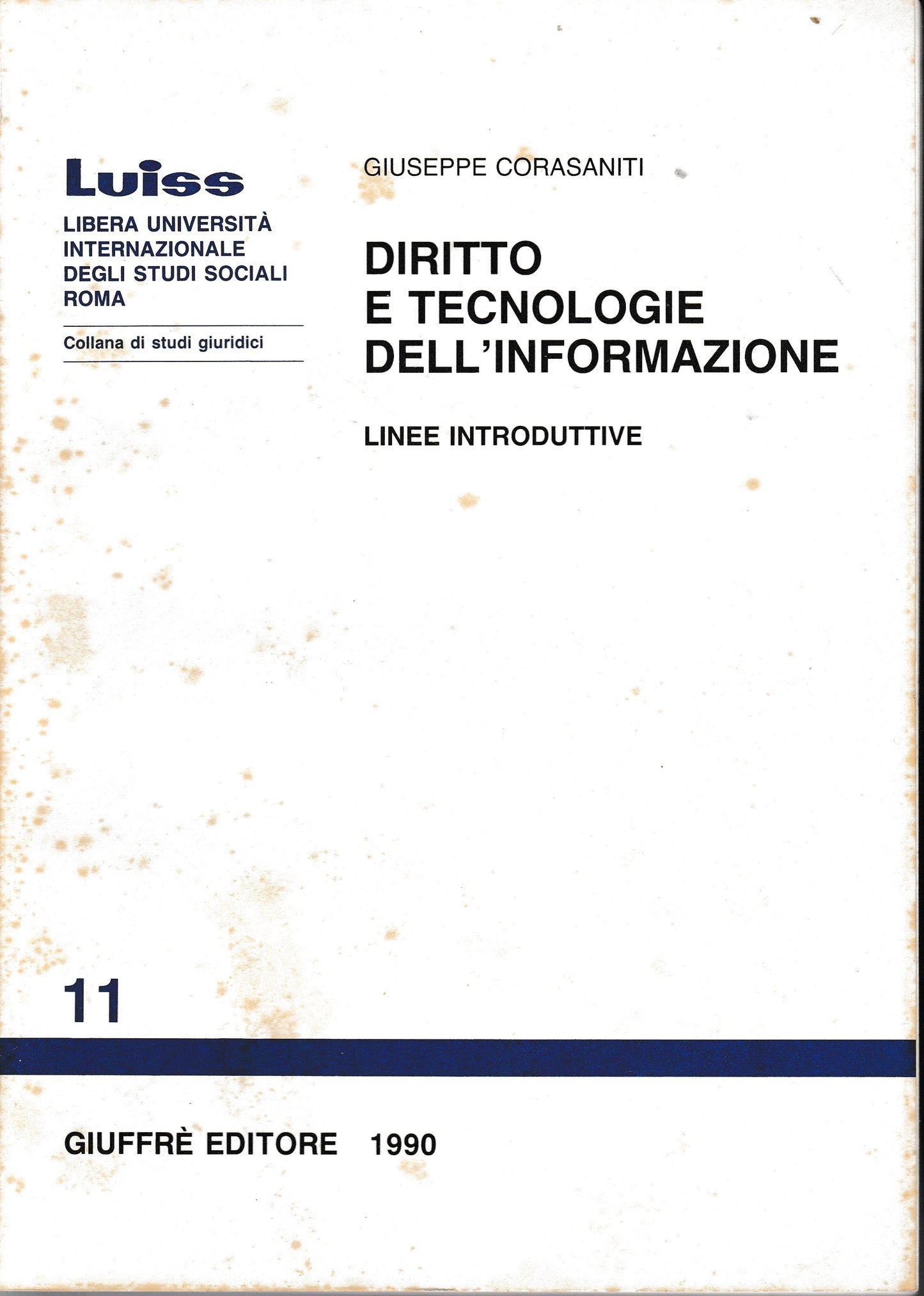 Diritto e tecnologie dell'informazione. Linee introduttive - copertina