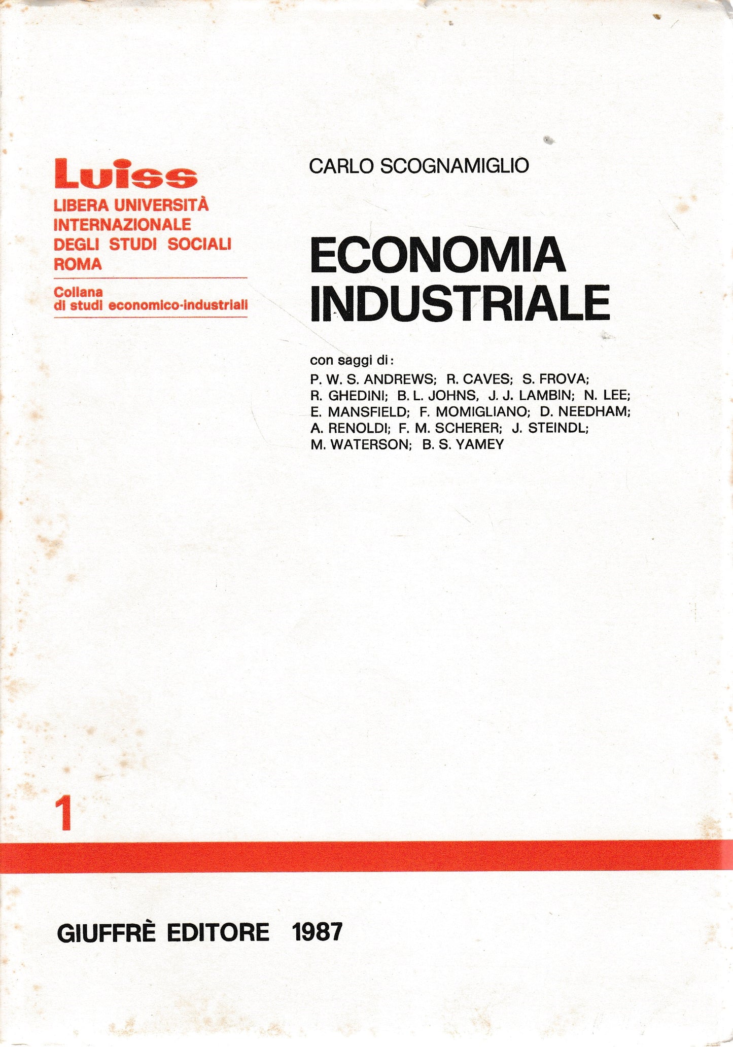 Economia industriale - copertina