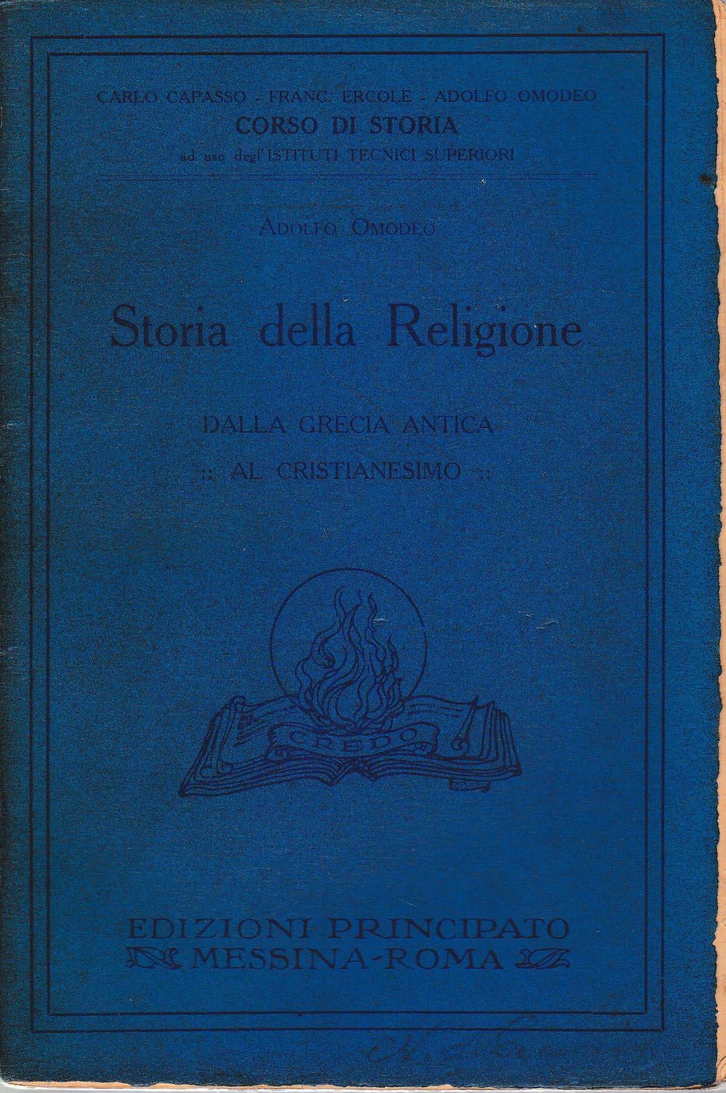 Storia della Religione, dalla Grecia antica al Cristianesimo - copertina