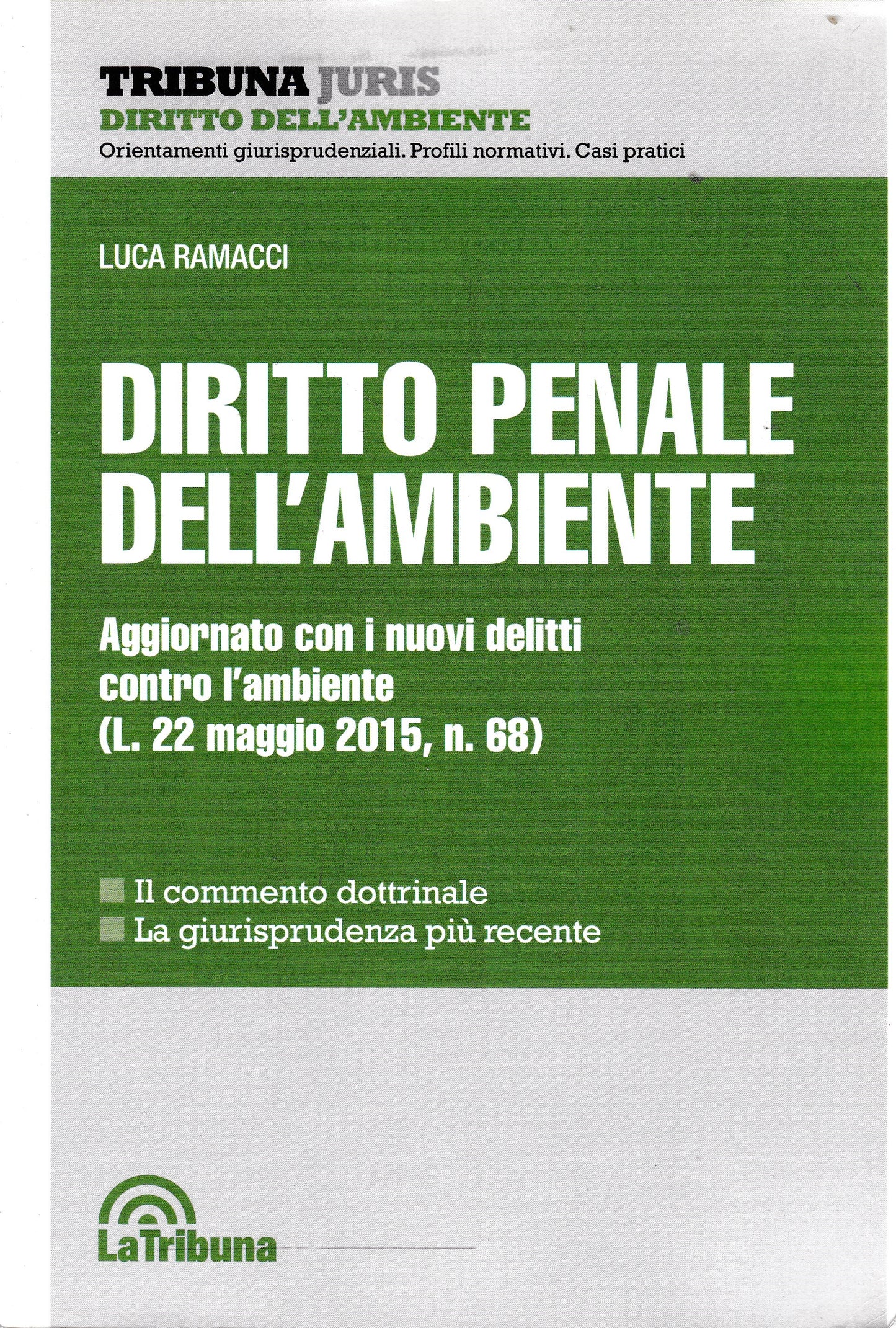 Diritto penale dell'ambiente - copertina