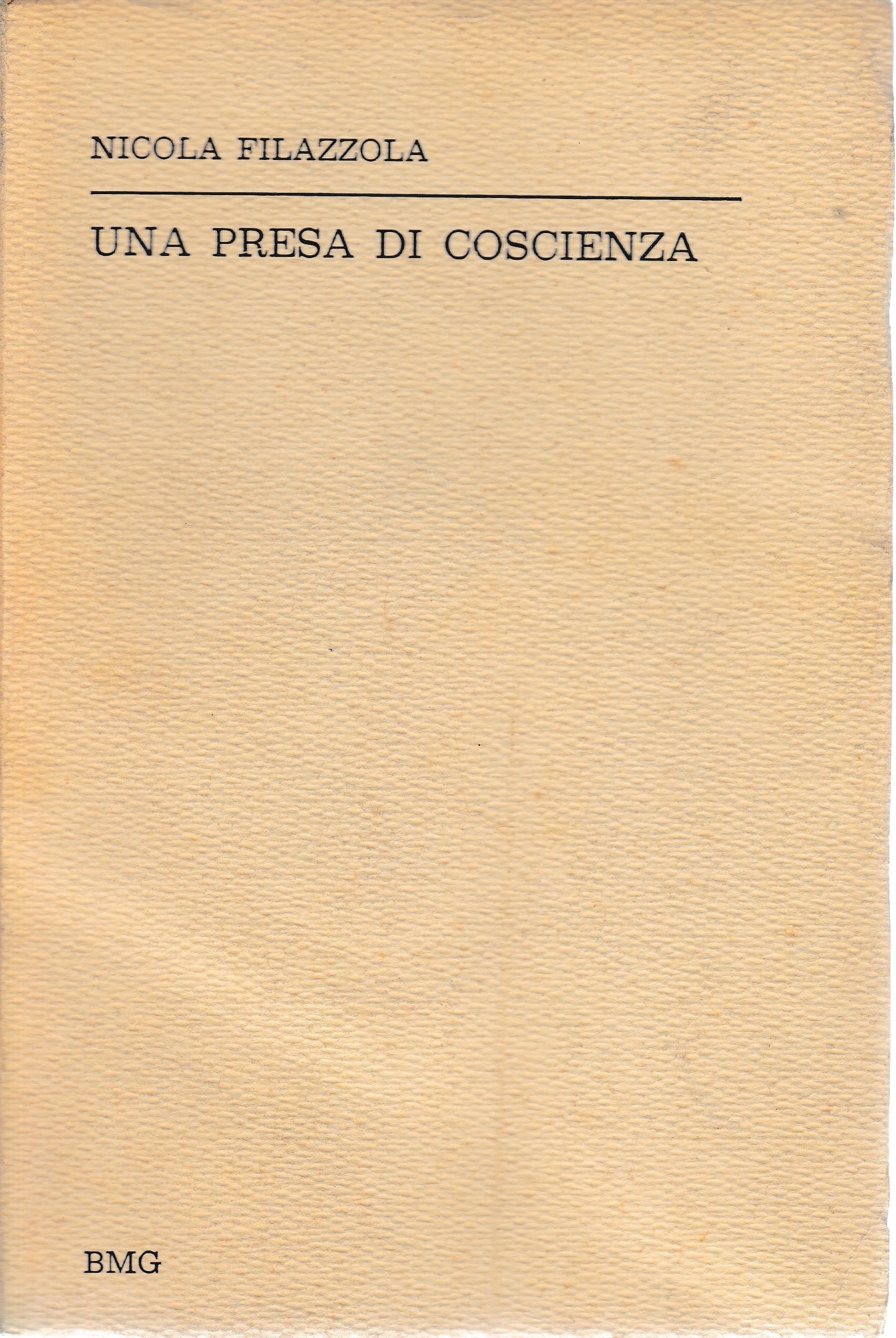 Una presa di coscienza - copertina