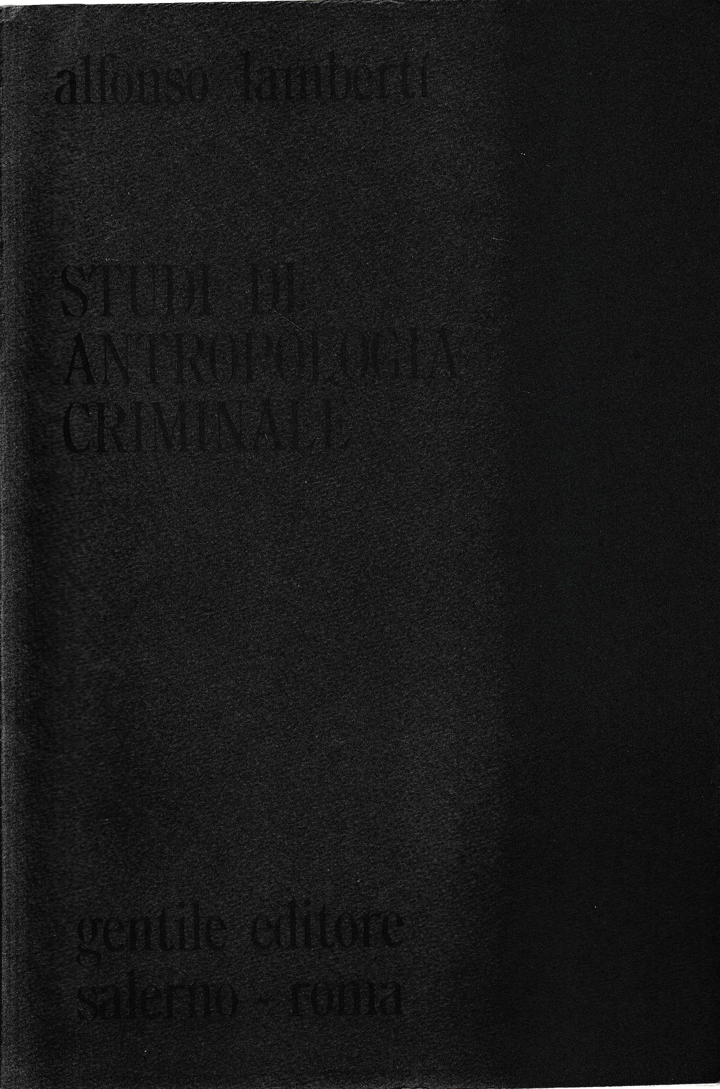 Studi di antropologia criminale - copertina