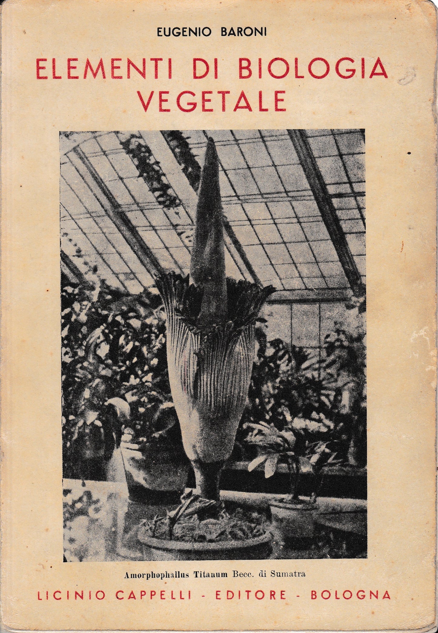 Elementi di biologia vegetale - copertina