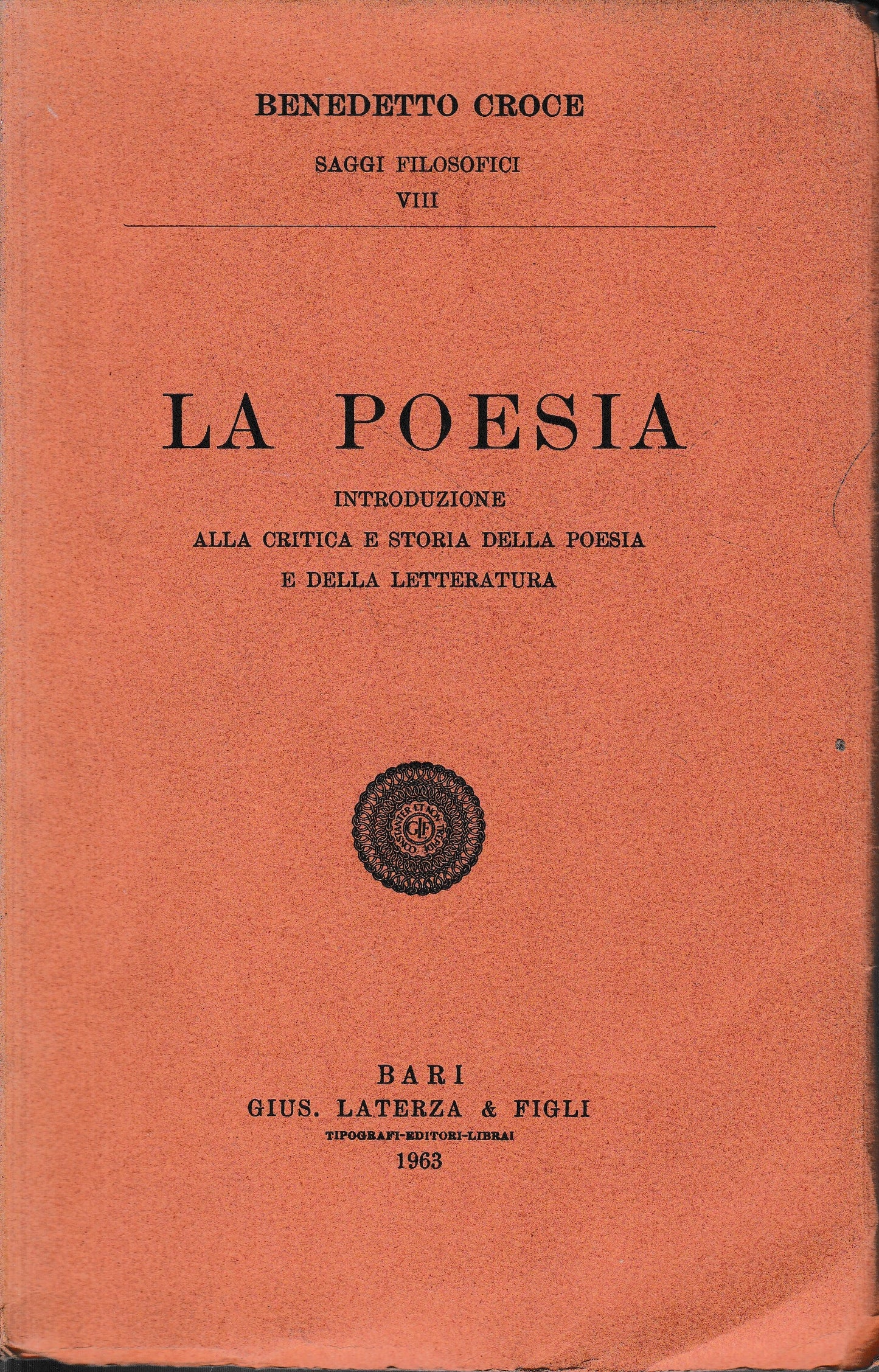 La poesia. Introduzione alla critica e storia della poesia e della letteratura - copertina