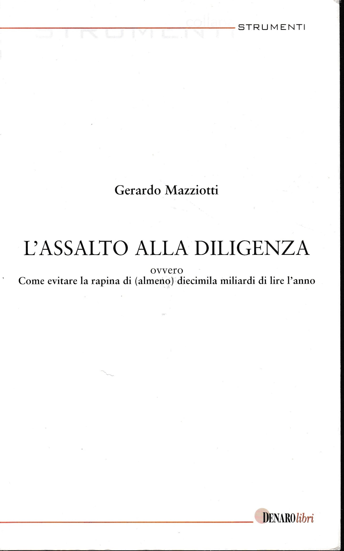 L'assalto alla diligenza - copertina