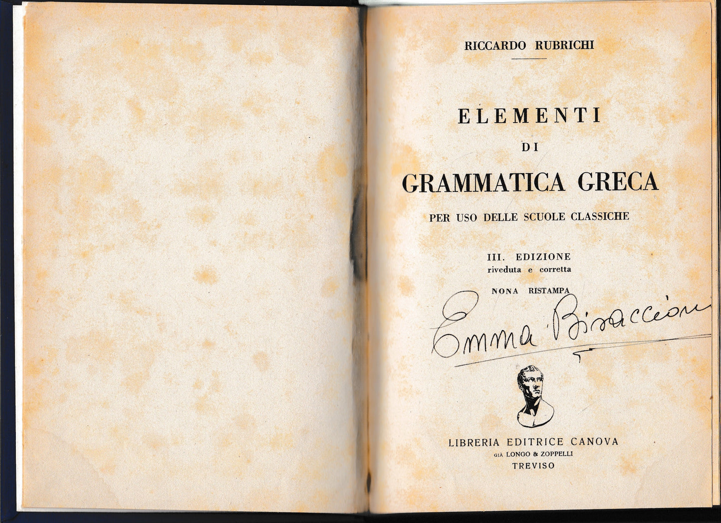 Elementi di grammatica greca - copertina