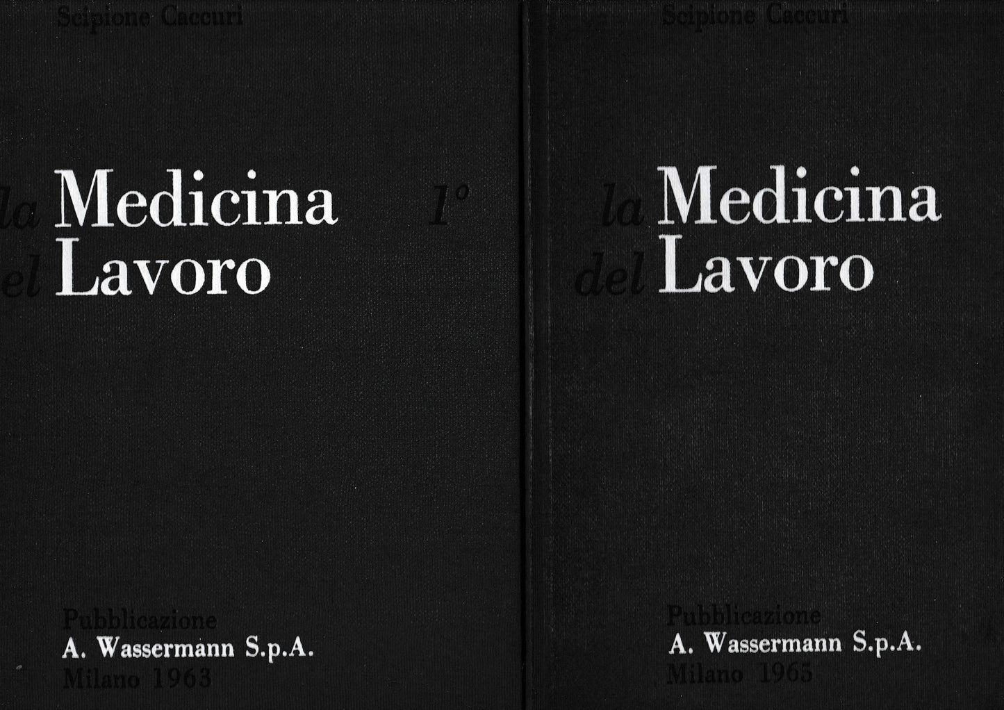 La Medicina del Lavoro, due volumi - copertina