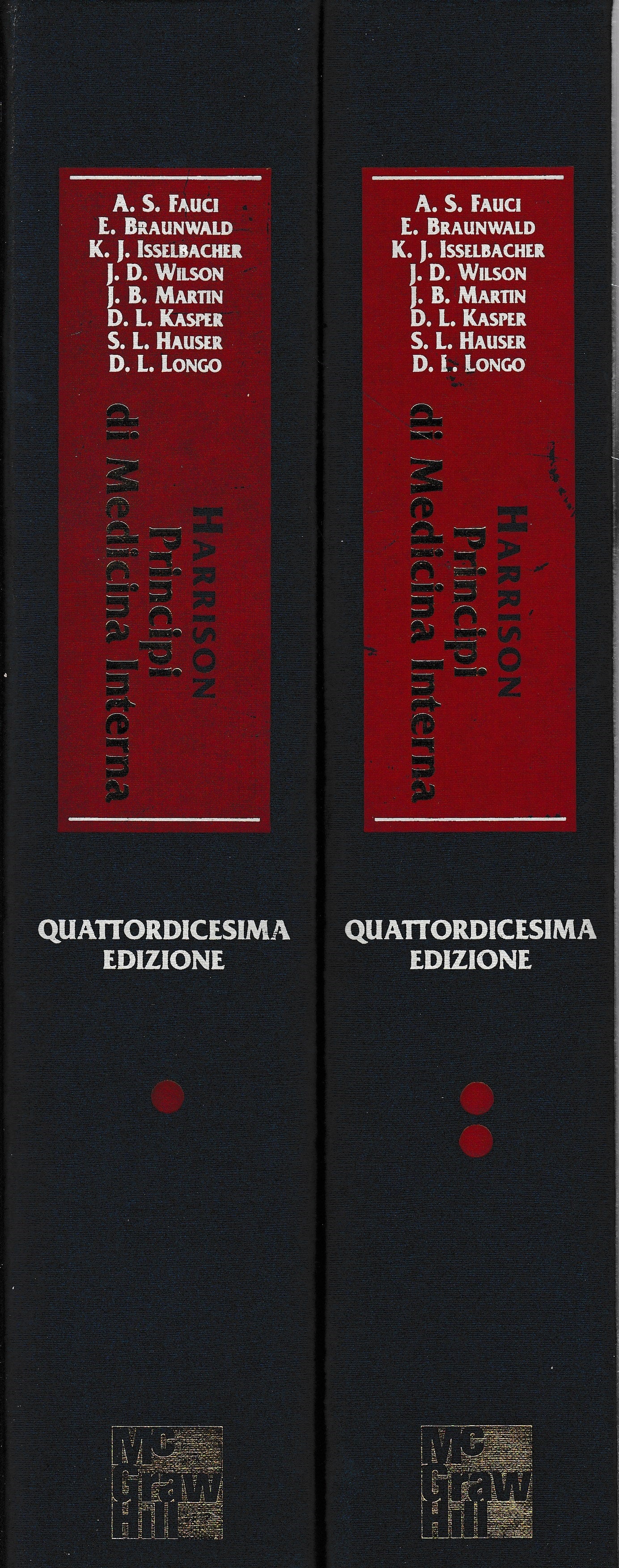 Principi di Medicina Interna, due volumi - copertina