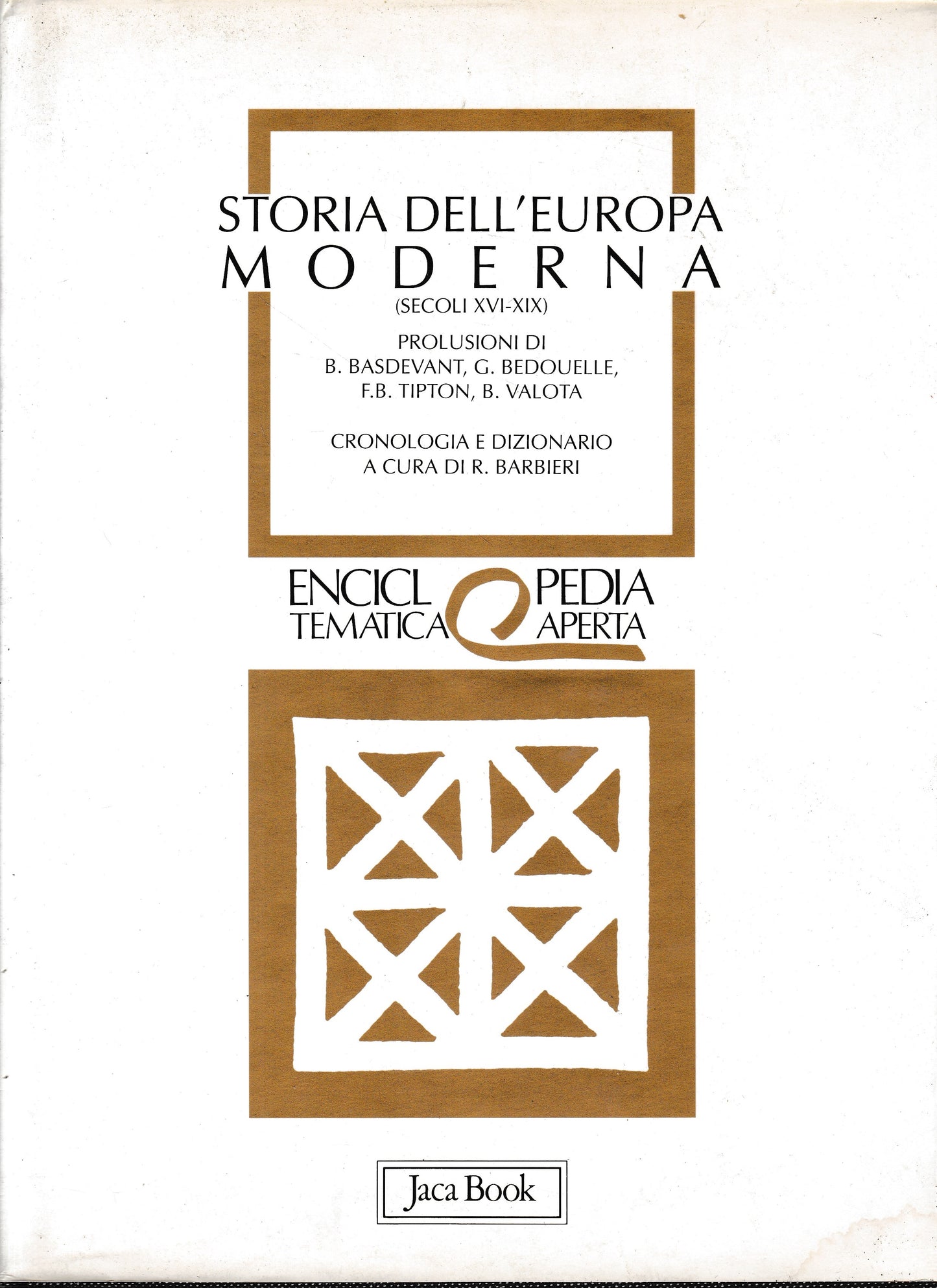 Storia dell'Europa moderna (secoli XVI-XIX) - copertina