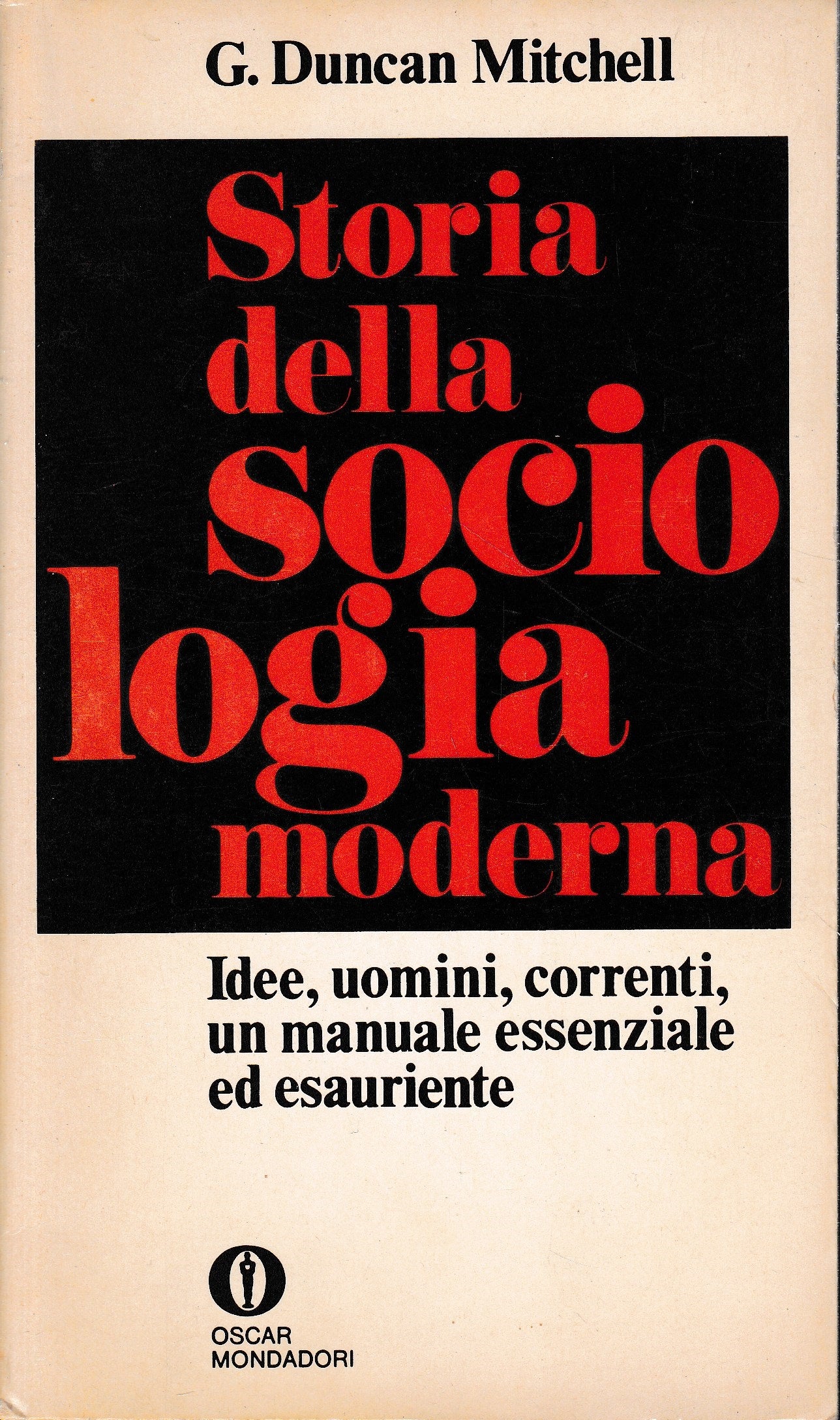 Storia della Sociologia moderna - copertina