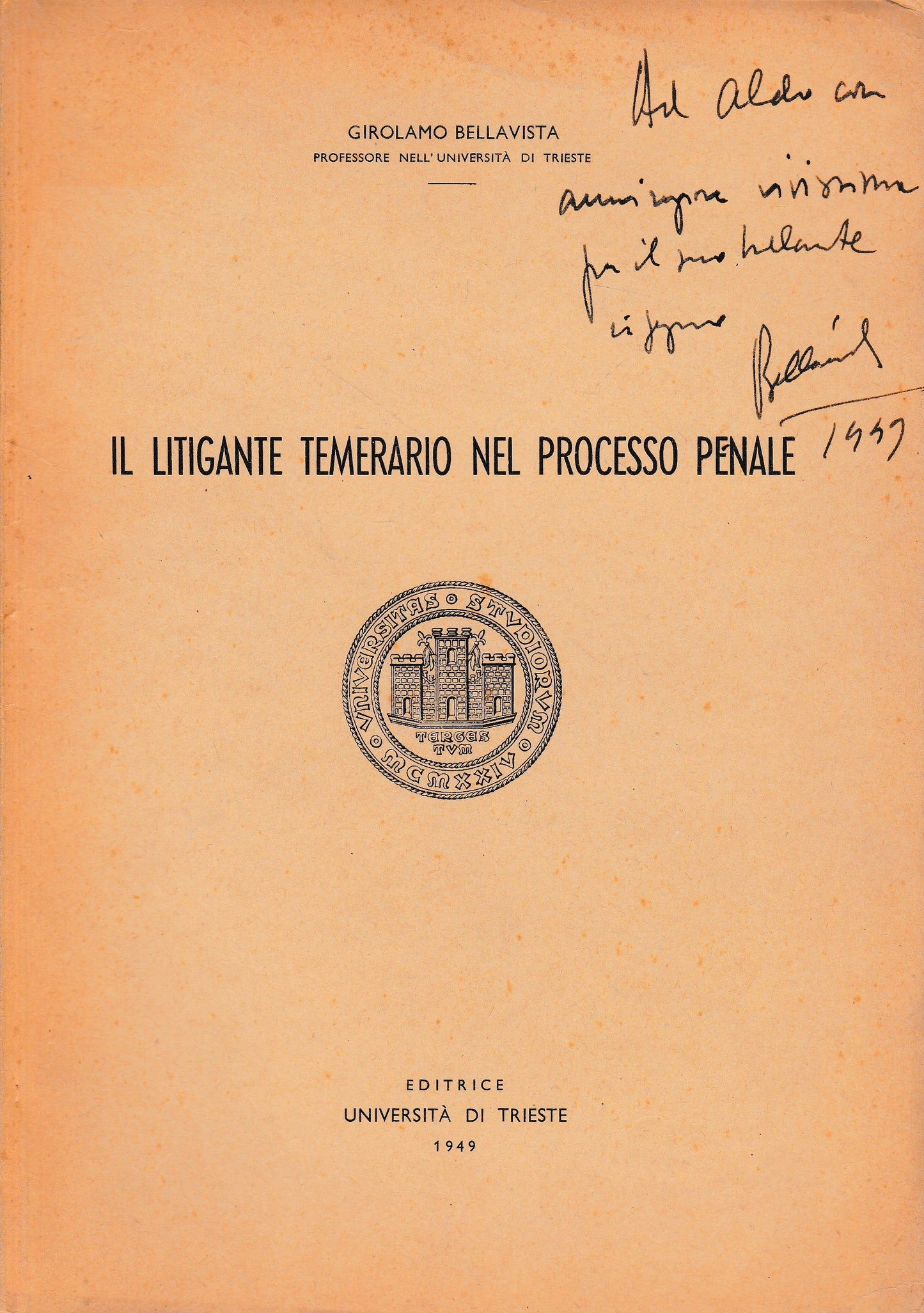 Il litigante temerario nel processo penale - copertina
