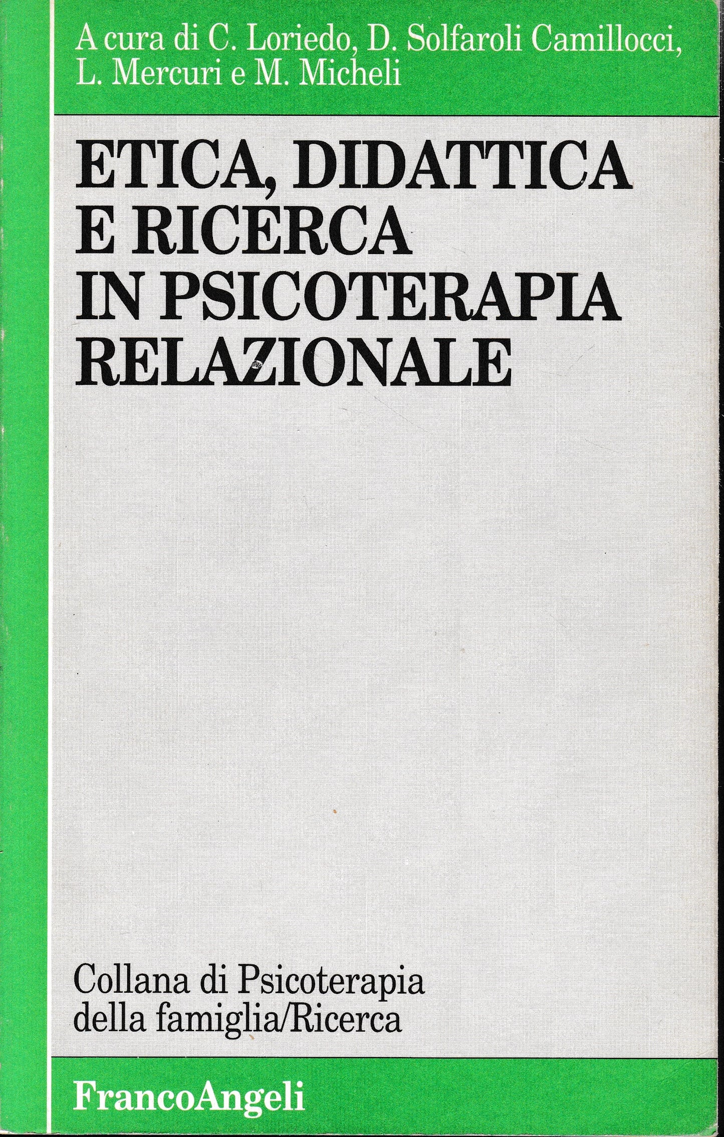 Etica, didattica e ricerca in psicoterapia relazionale - copertina
