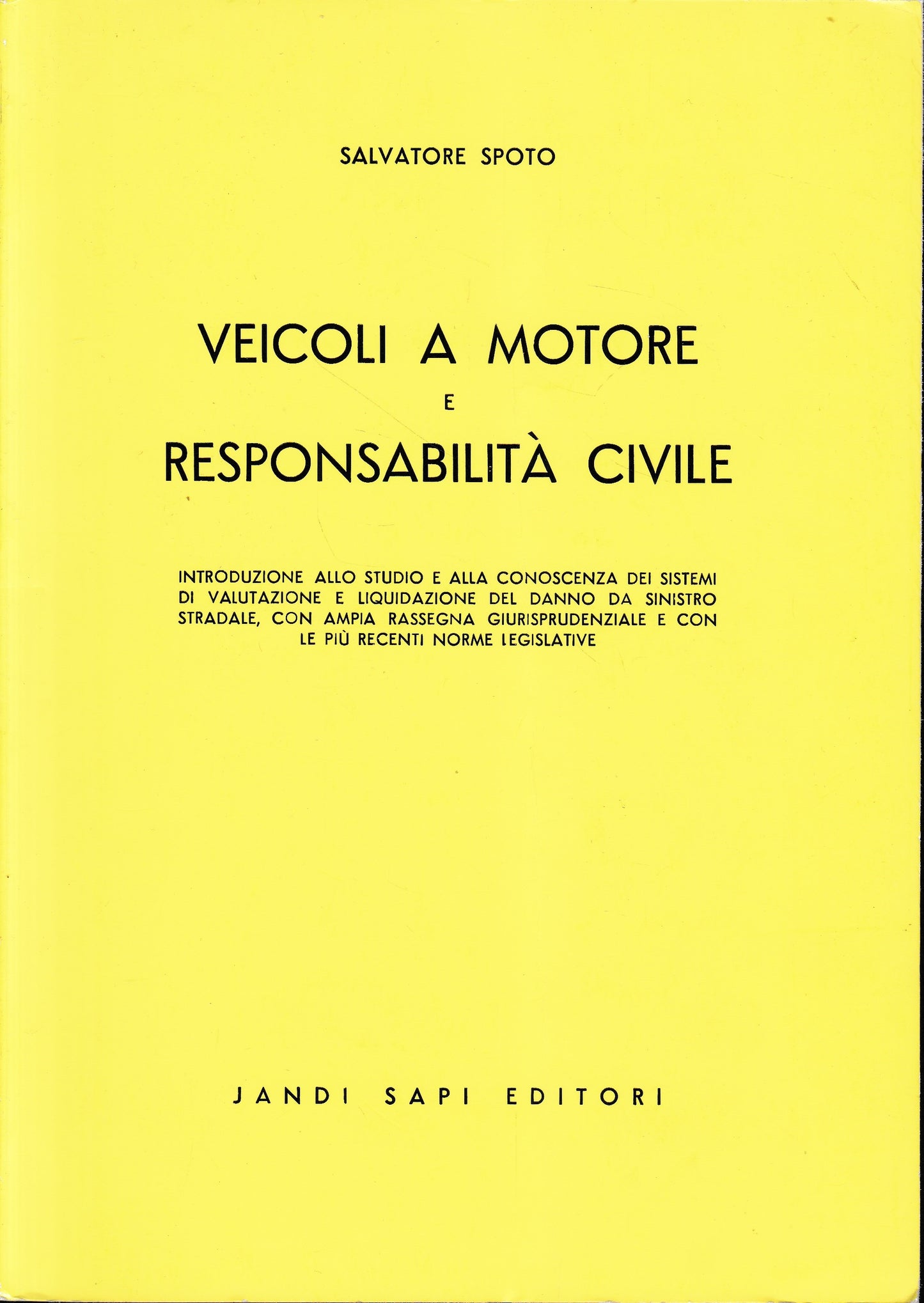 Veicoli a motore e responsabilità civile - copertina