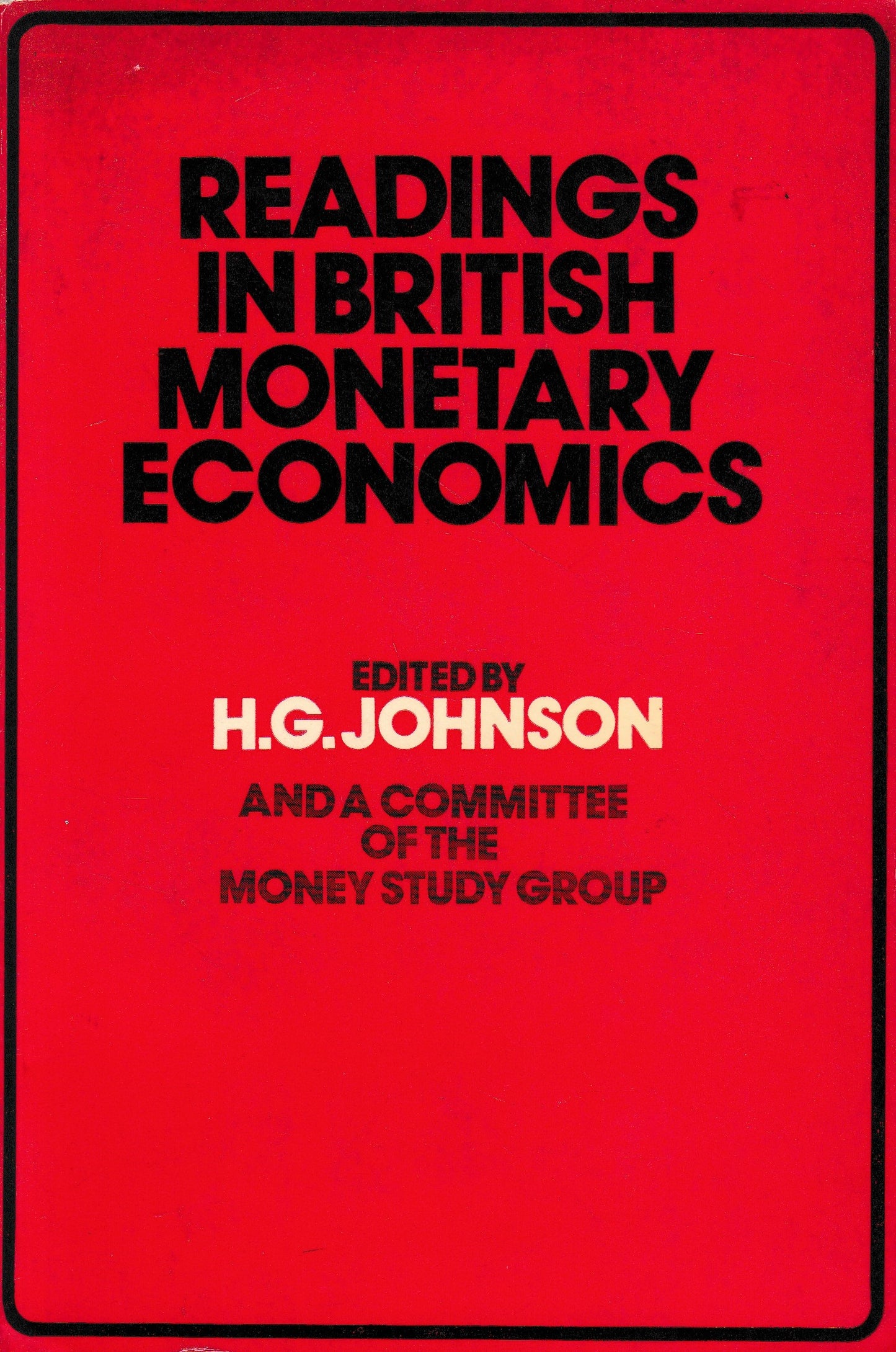 Readings in British Monetary Economics - copertina
