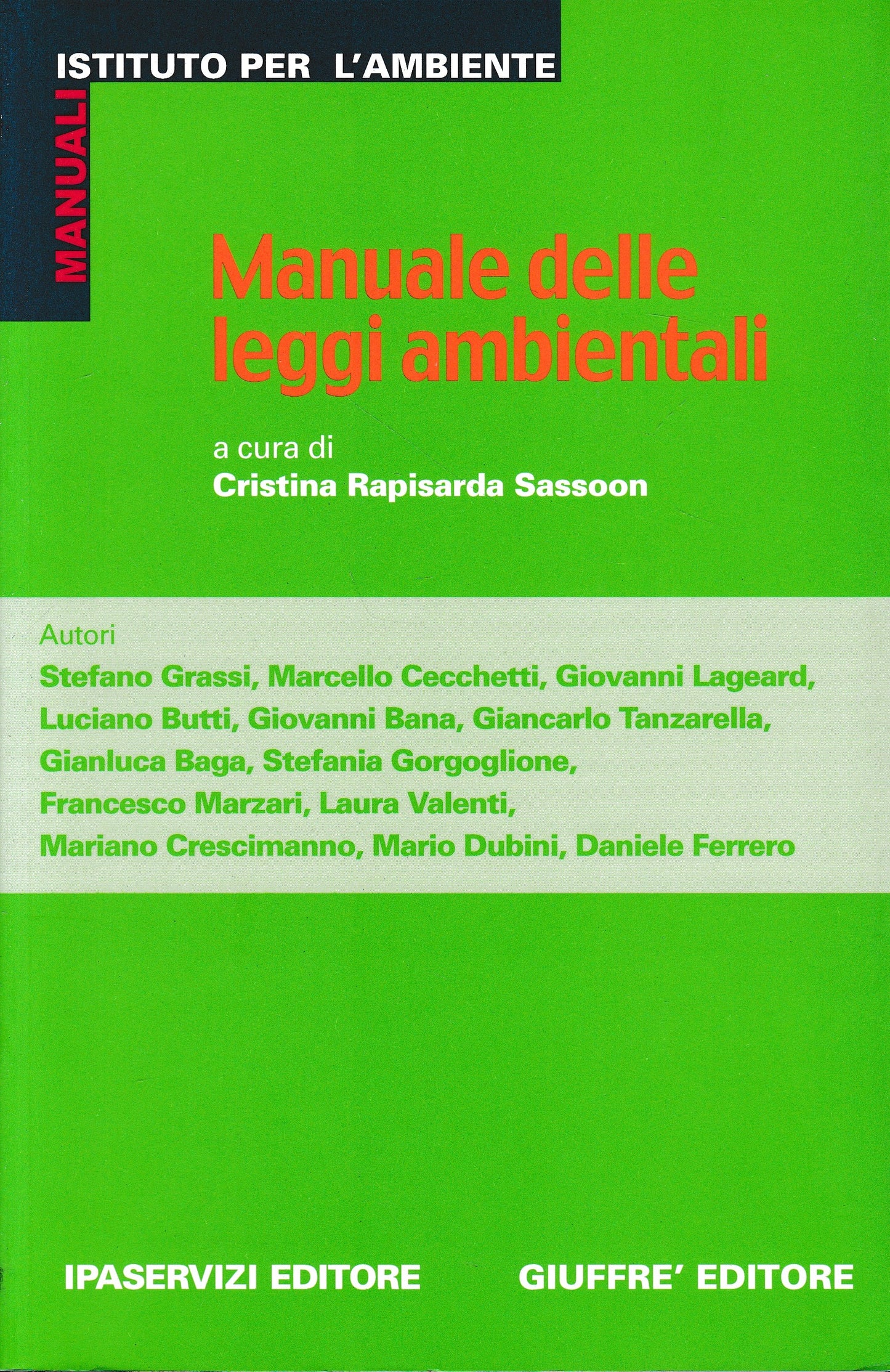 Manuale delle leggi ambientali - copertina