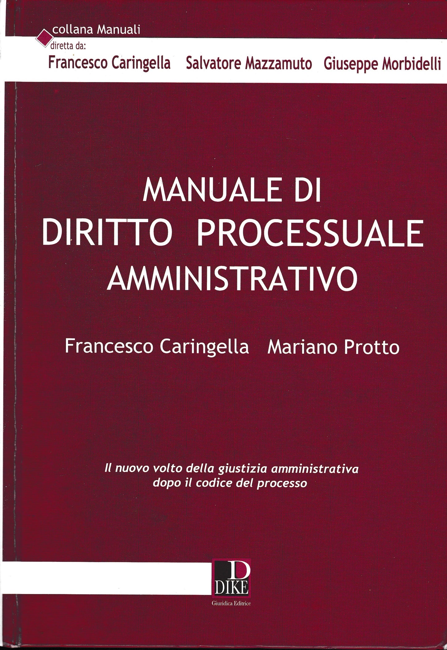 Manuale di diritto processuale amministrativo - copertina