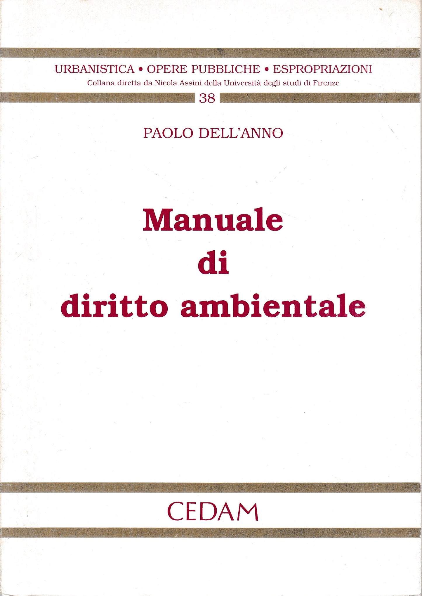 Manuale di diritto ambientale - copertina