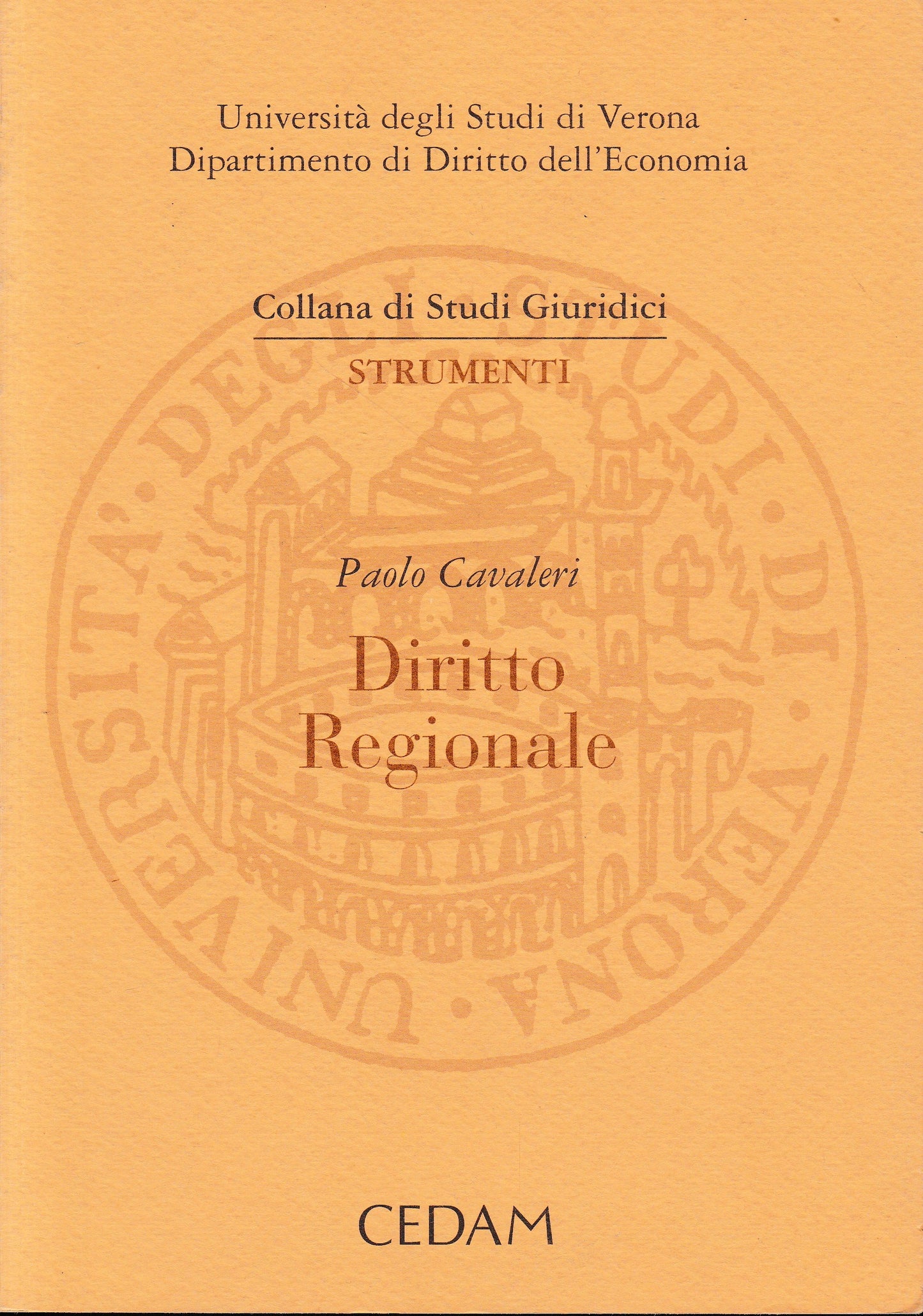 Diritto regionale - copertina