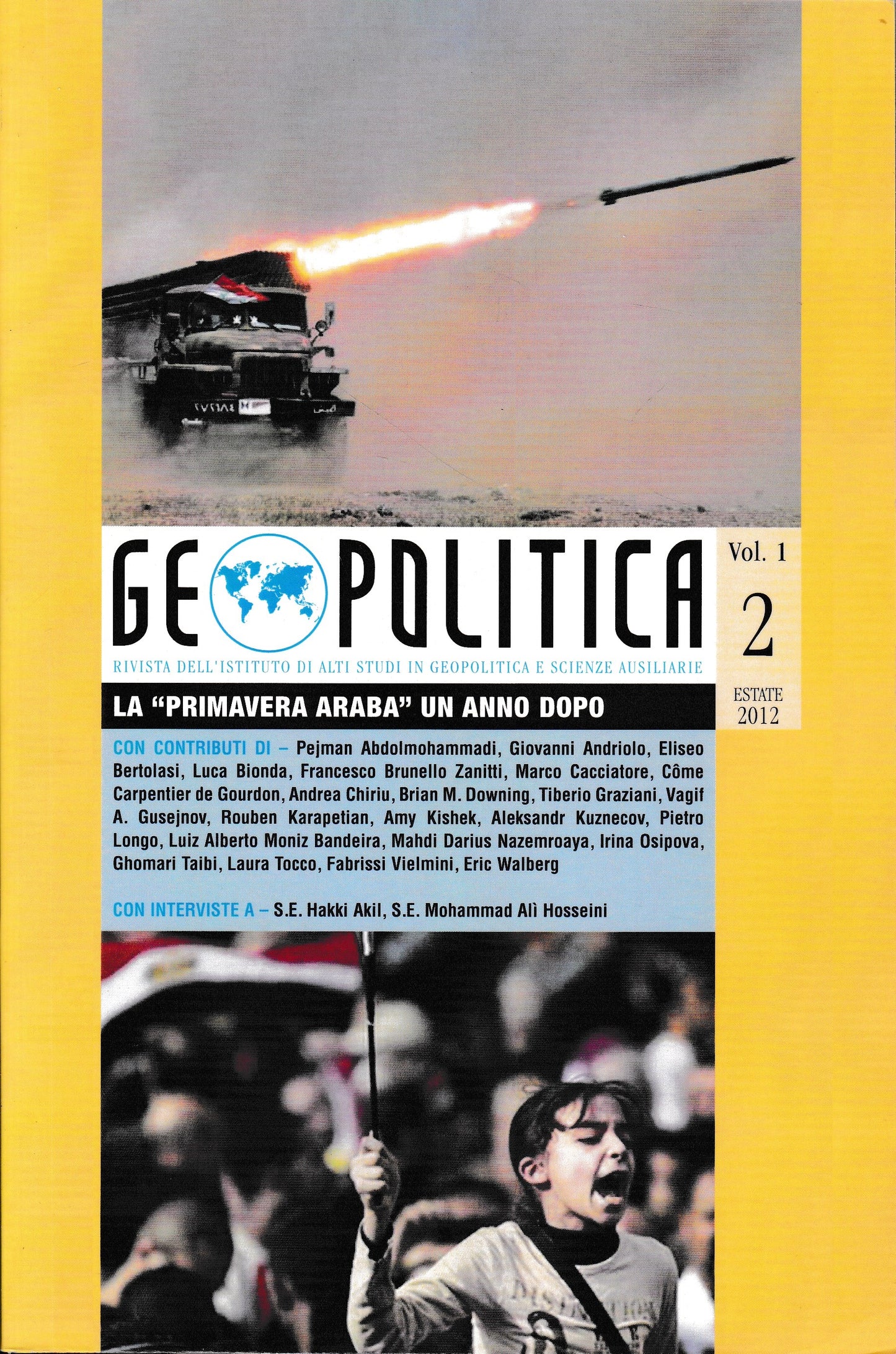 Geopolitica - La "Primavera Araba" - Un Anno Dopo: Vol. I, No. 2 - copertina