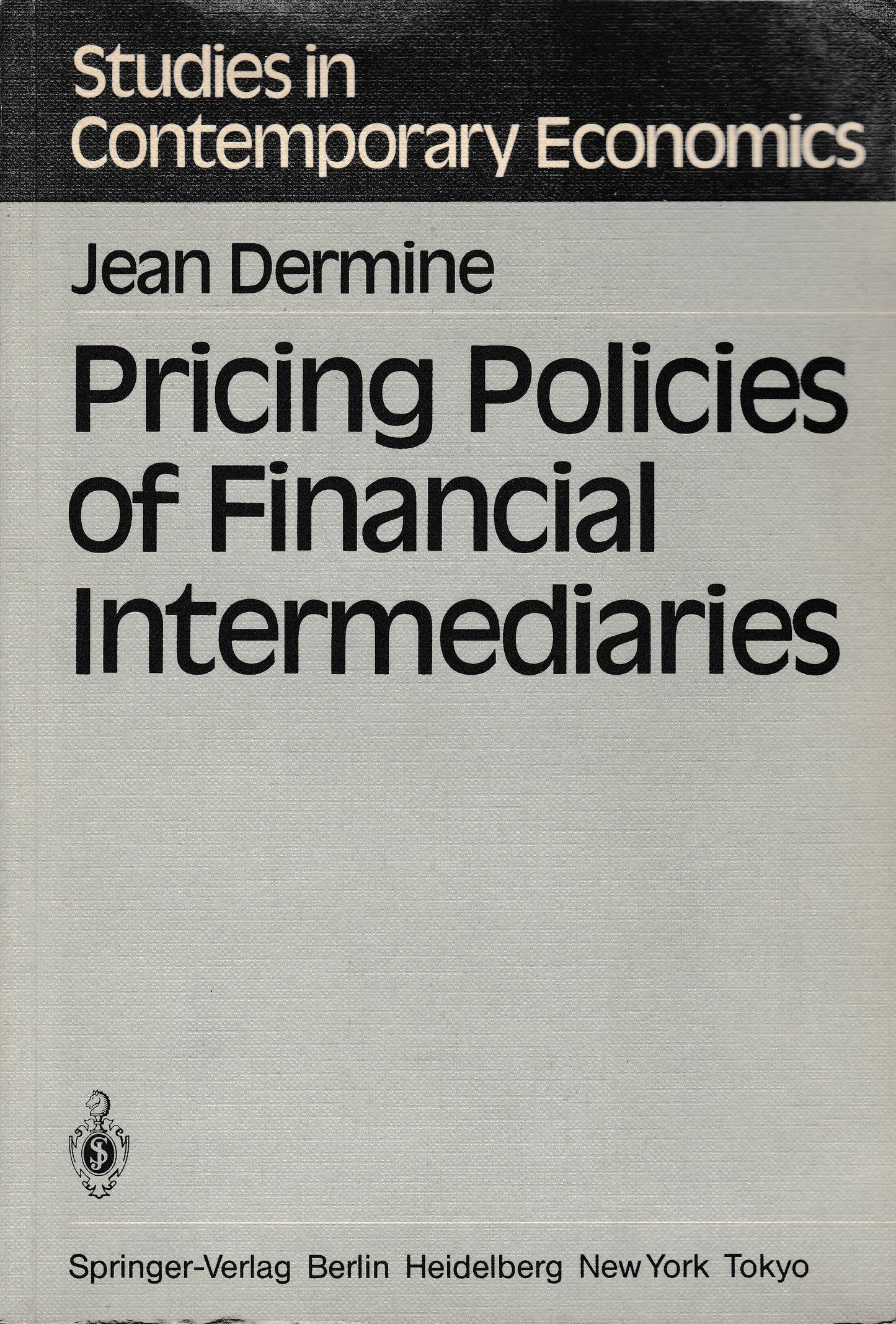 Pricing Policies of Financial Intermediaries - copertina