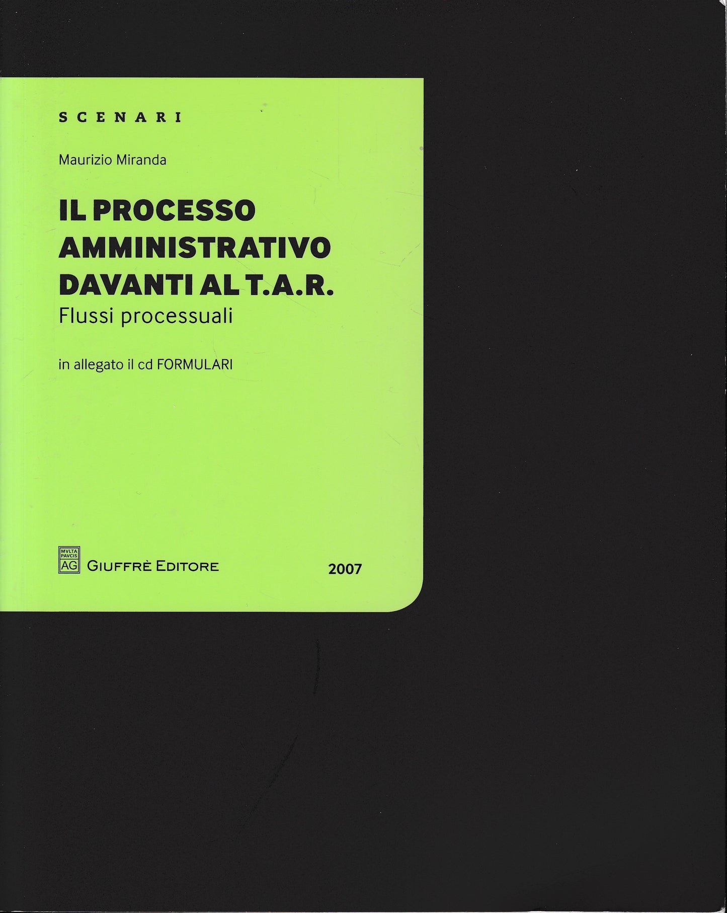 Il processo amministrativo davanti al T.A.R. Con CD-ROM Formulari in allegato - copertina
