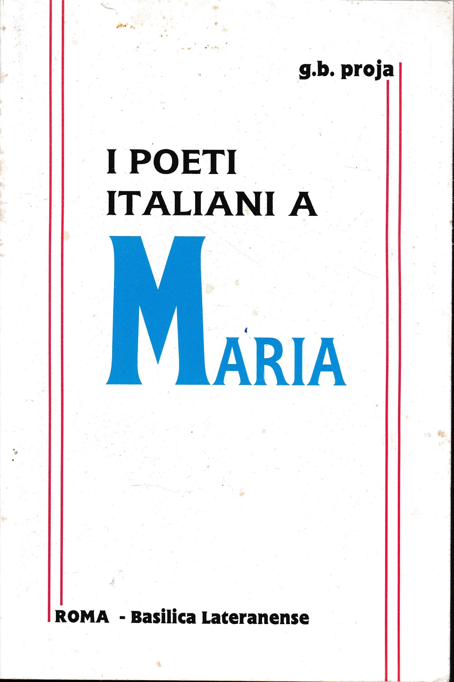 I poeti italiani a Maria - copertina