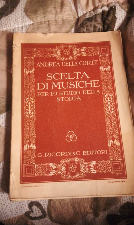 scelta di musiche per lo studio della storia - copertina