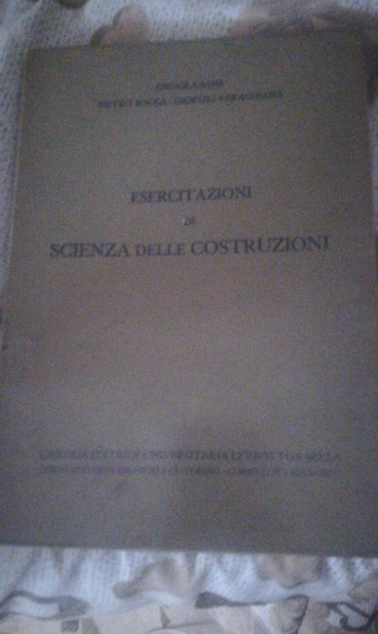 esercitazioni di scienza delle costruzioni - copertina