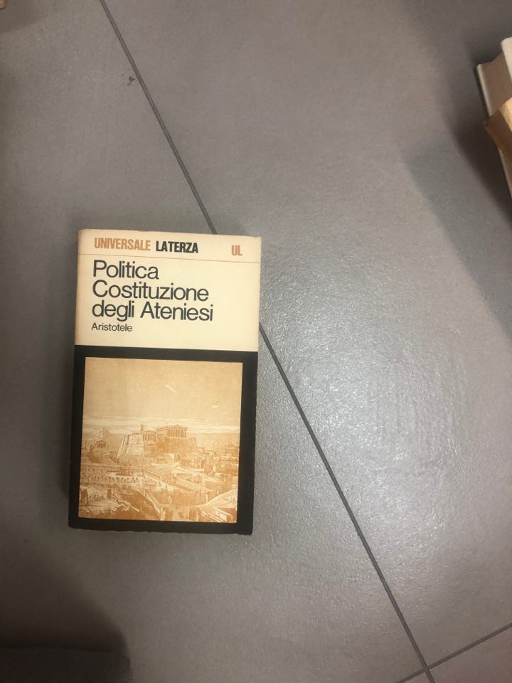 politica costituzione degli ateniesi aristotale - copertina