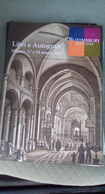 libri e autografi milano 17 e 18 marzo 2007 - copertina