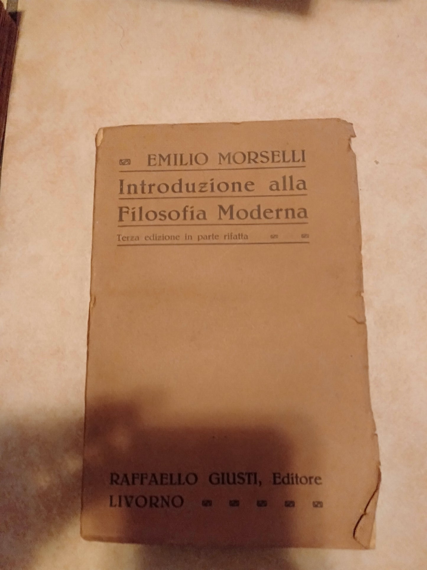 Introduzione alla filosofia moderna - copertina