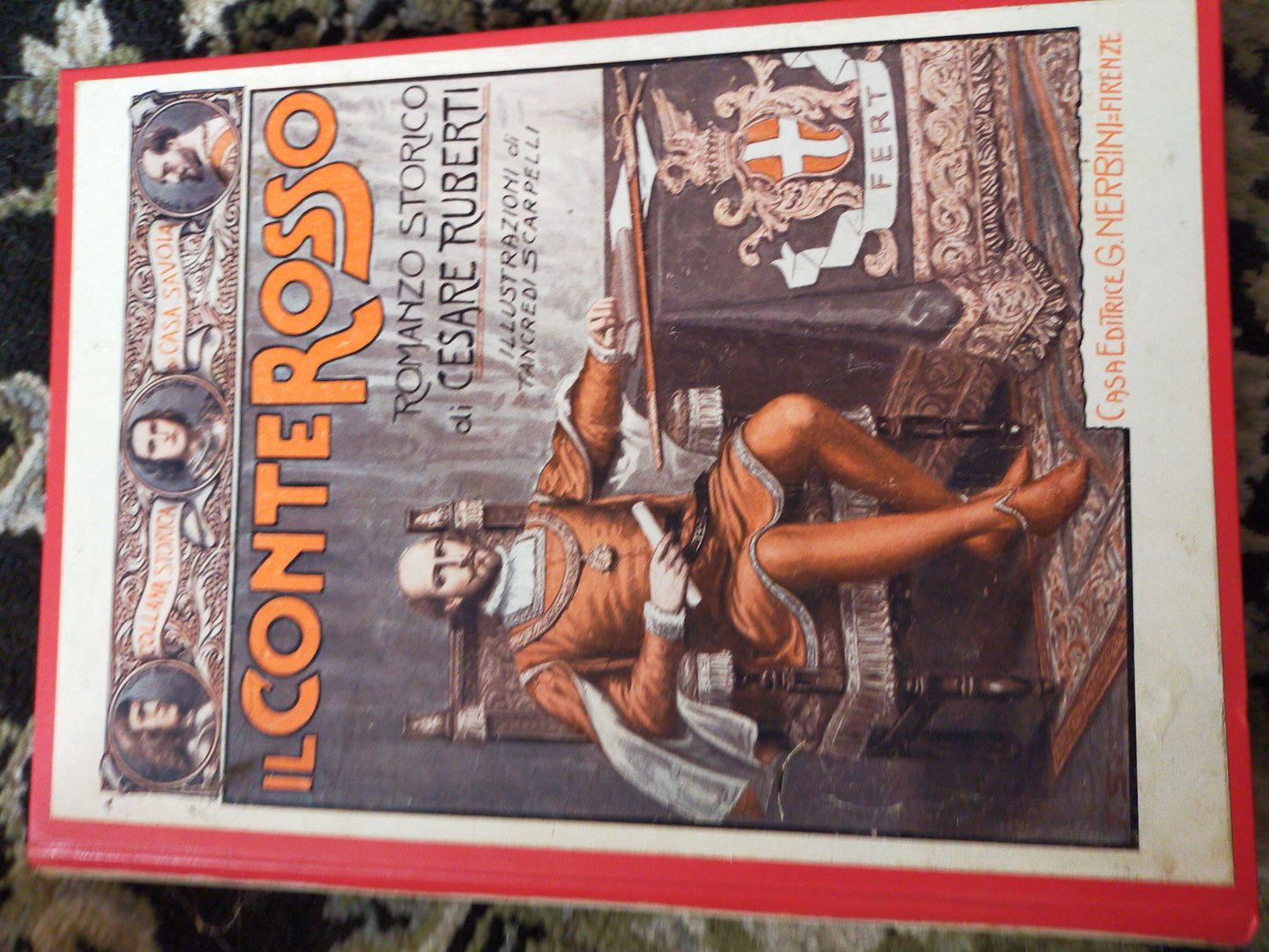 Il conte rosso romanzo storico di Cesare Ruberti - copertina