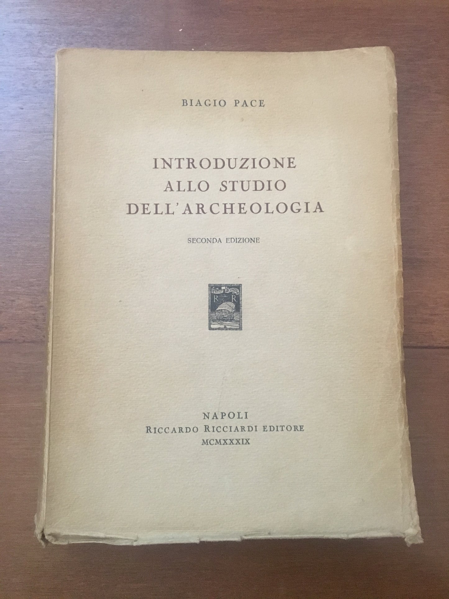 Introduzione allo studio dell'archeologia - copertina