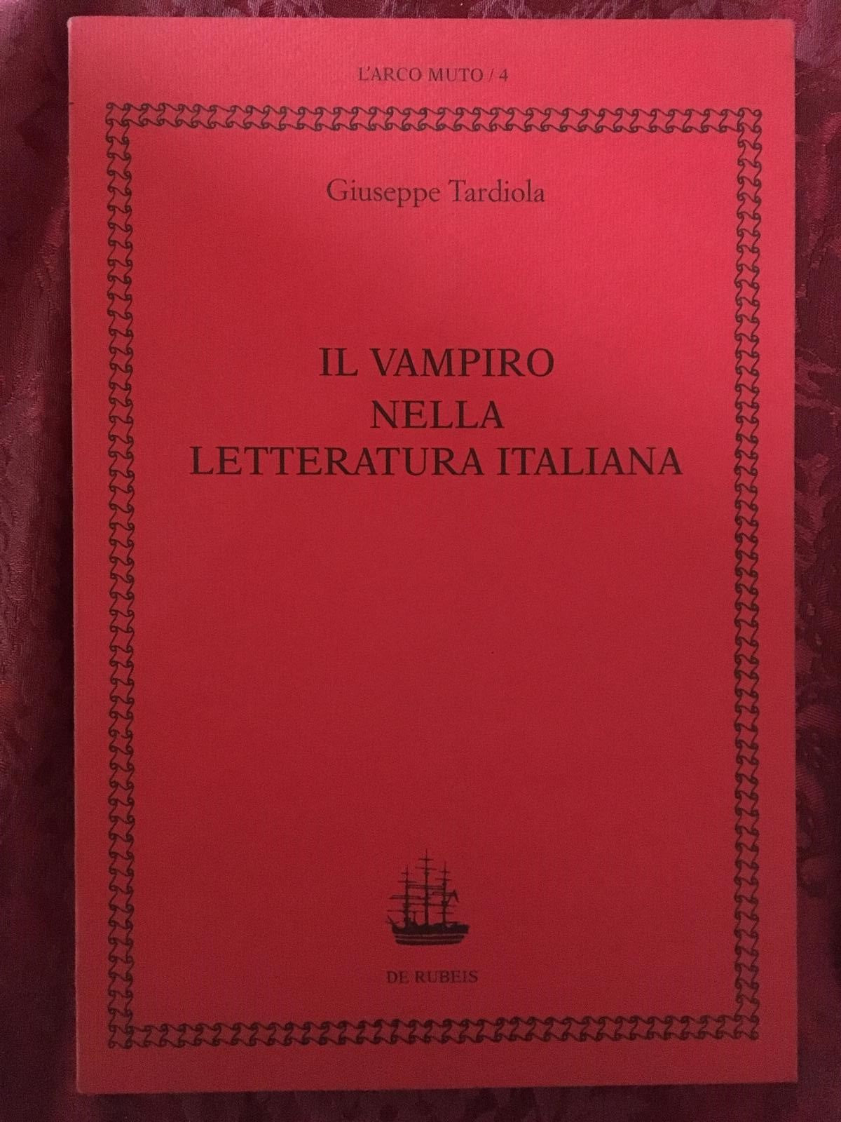 Il vampiro nella letteratura italiana - copertina