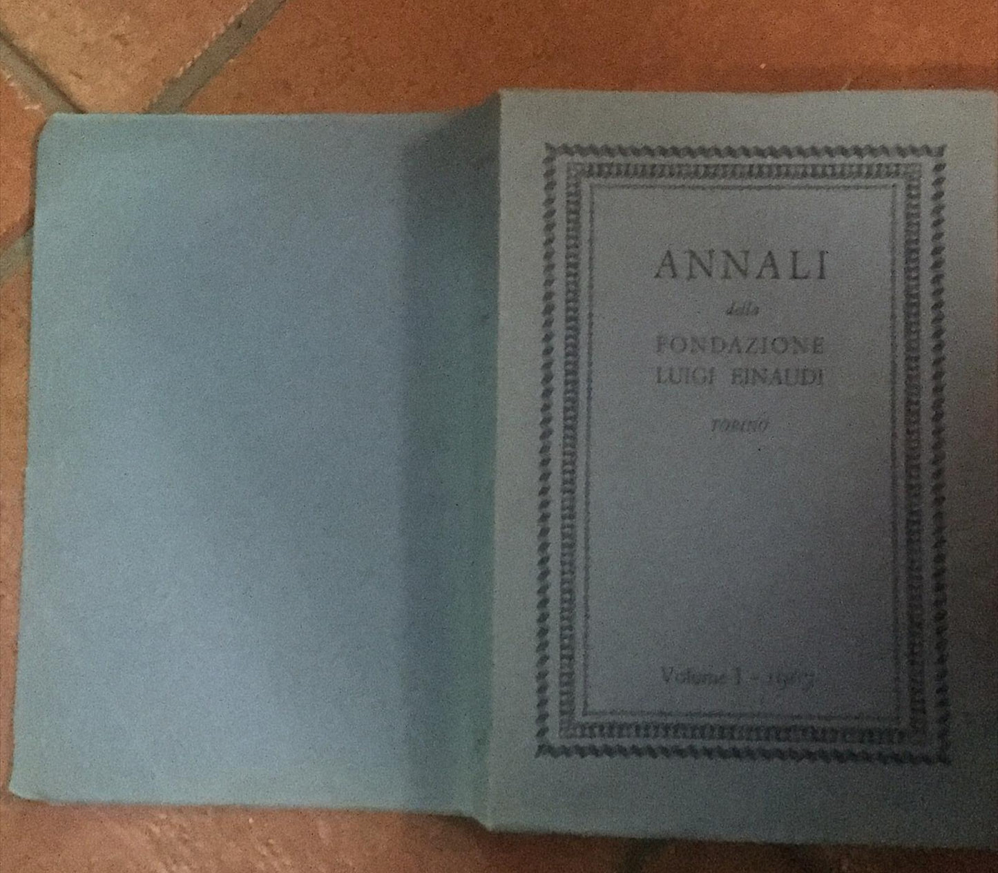 Annali volume I 1967 - copertina