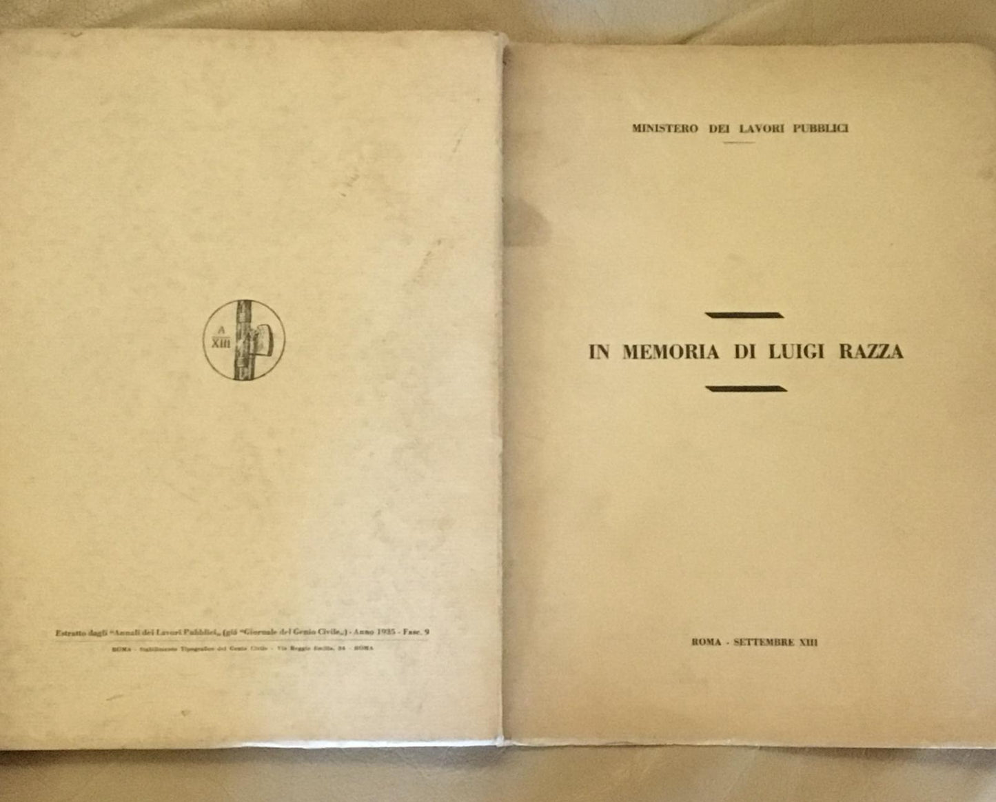 In memoria di Luca Razza - copertina