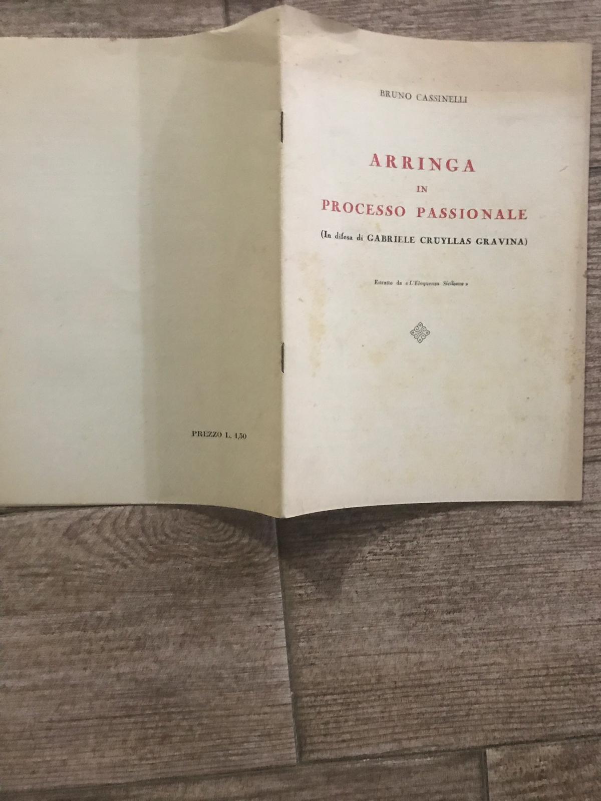 Arringa in processo passionale - copertina