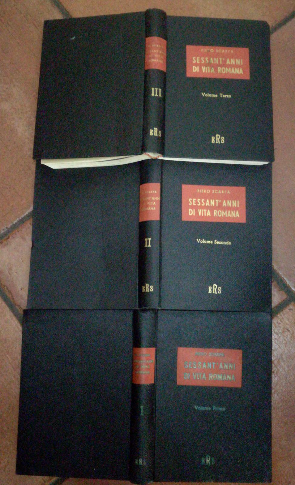 Sessant'anni di vita romana Volume I II e III - copertina