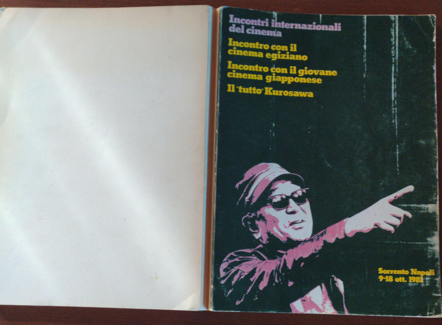 Incontri internazionali del Cinema. Sorrento Napoli 9-18 Ottobre 1981. Incontro con il cinema egiziano. Tutto Kurosawa - copertina