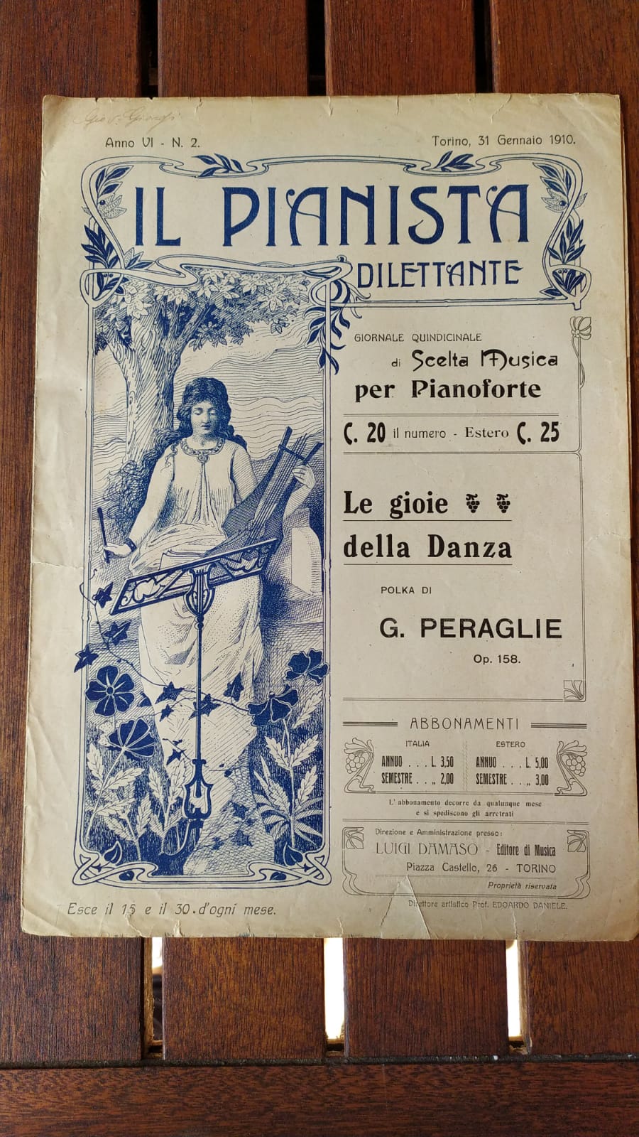 Il pianista Le Gioie della danza - copertina