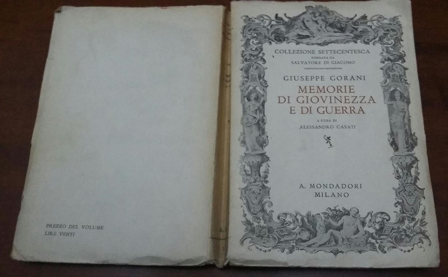 Memorie di giovinezza e di guerra - copertina