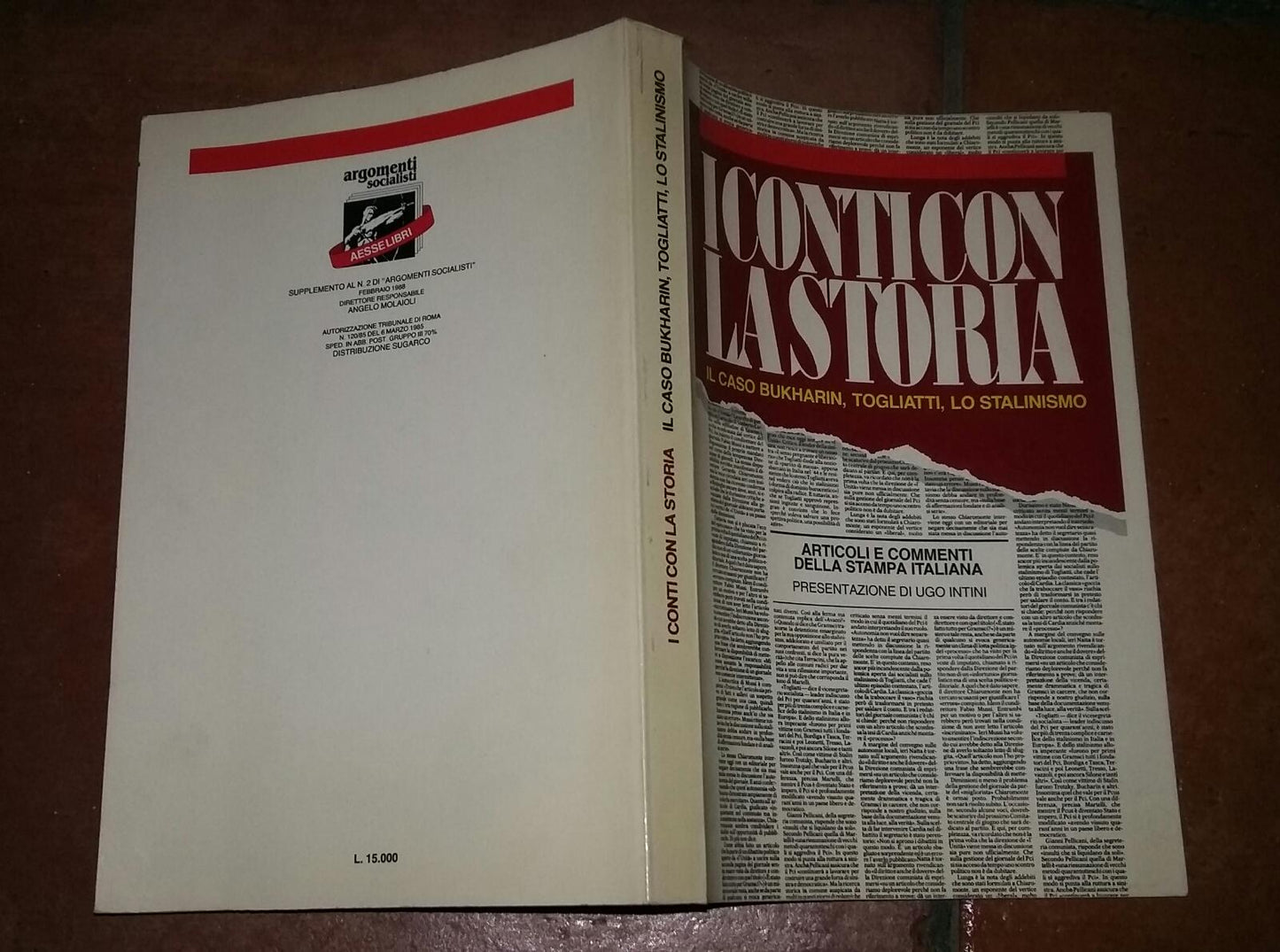 I conti con la la storia.Il caso Bukharin,Togliatti,lo Stalinismo - copertina
