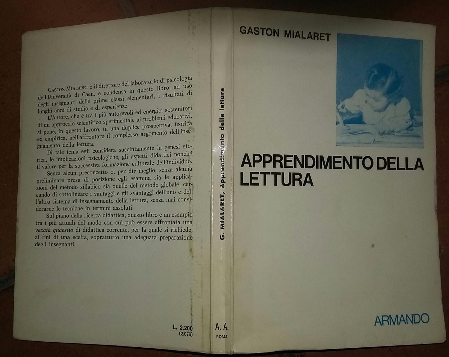 Apprendimento della lettura - copertina