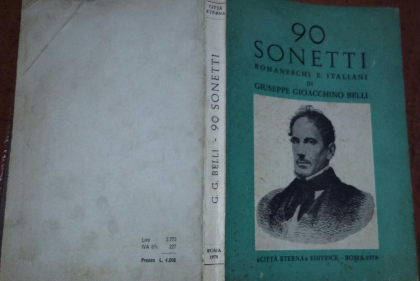 90 Sonetti romaneschi e italiani di Giuseppe Gioachino Belli - copertina