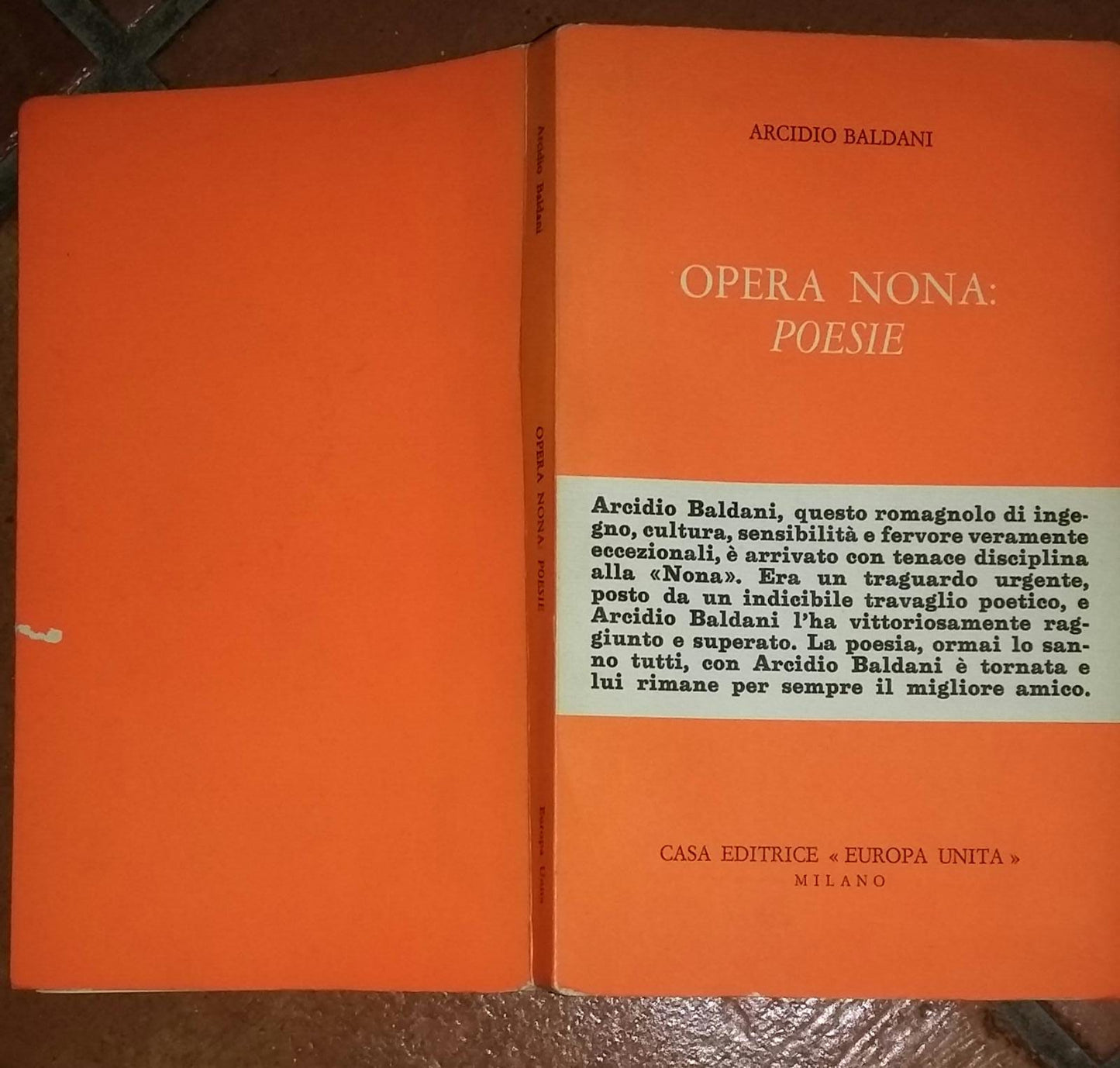 Opera Nona:Poesie - copertina