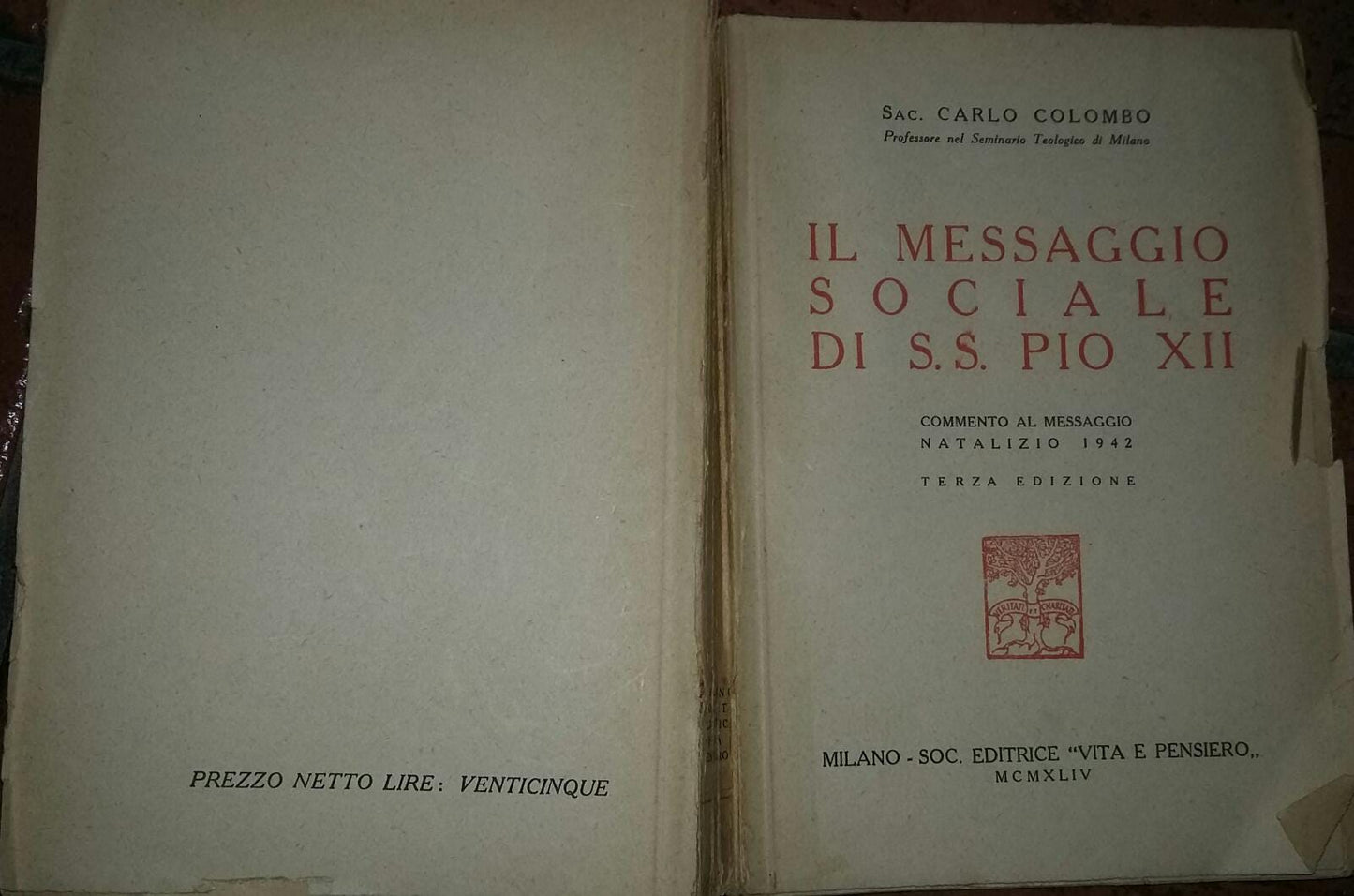 Il messaggio sociale di S.S.Pio XII - copertina