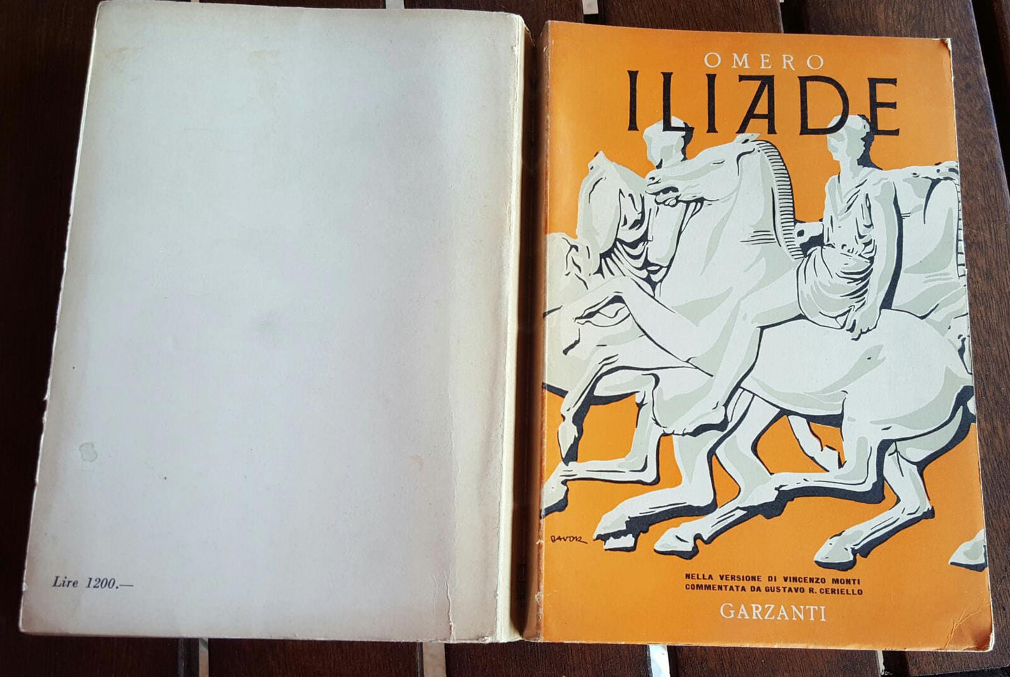 Omero. Iliade . - copertina