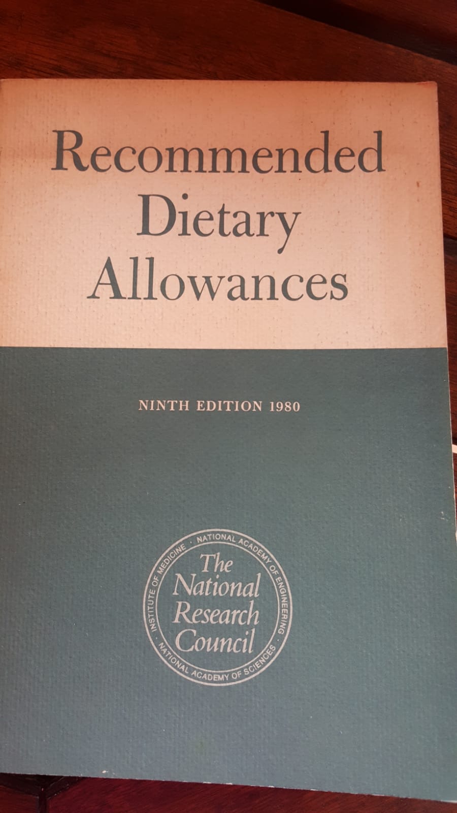 Recommended Dietary Allowances - copertina